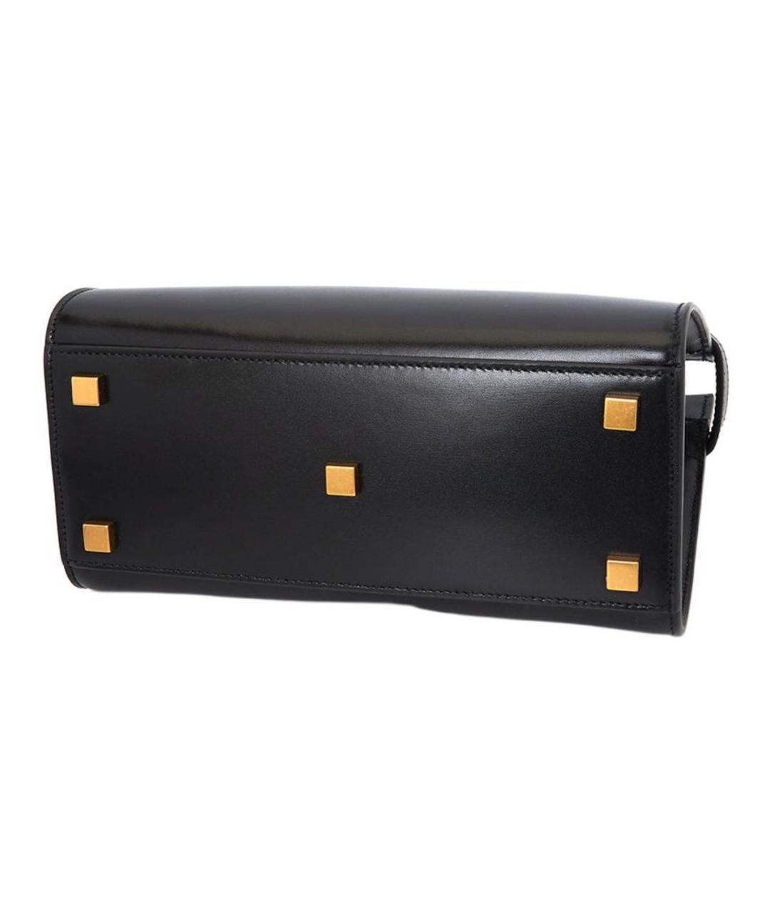 SAINT LAURENT Черная кожаная сумка через плечо, фото 5