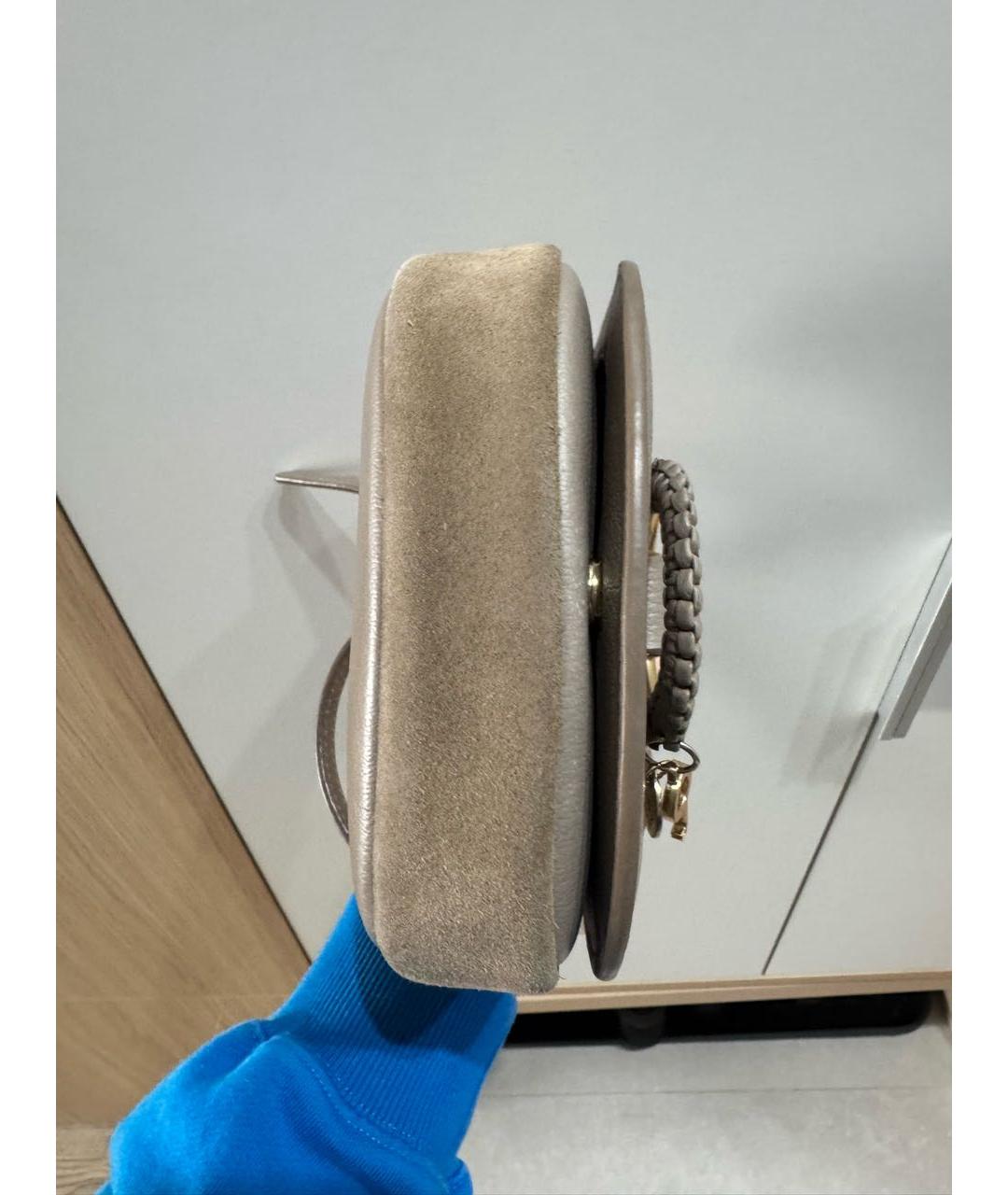 SEE BY CHLOE Бежевая кожаная сумка через плечо, фото 6