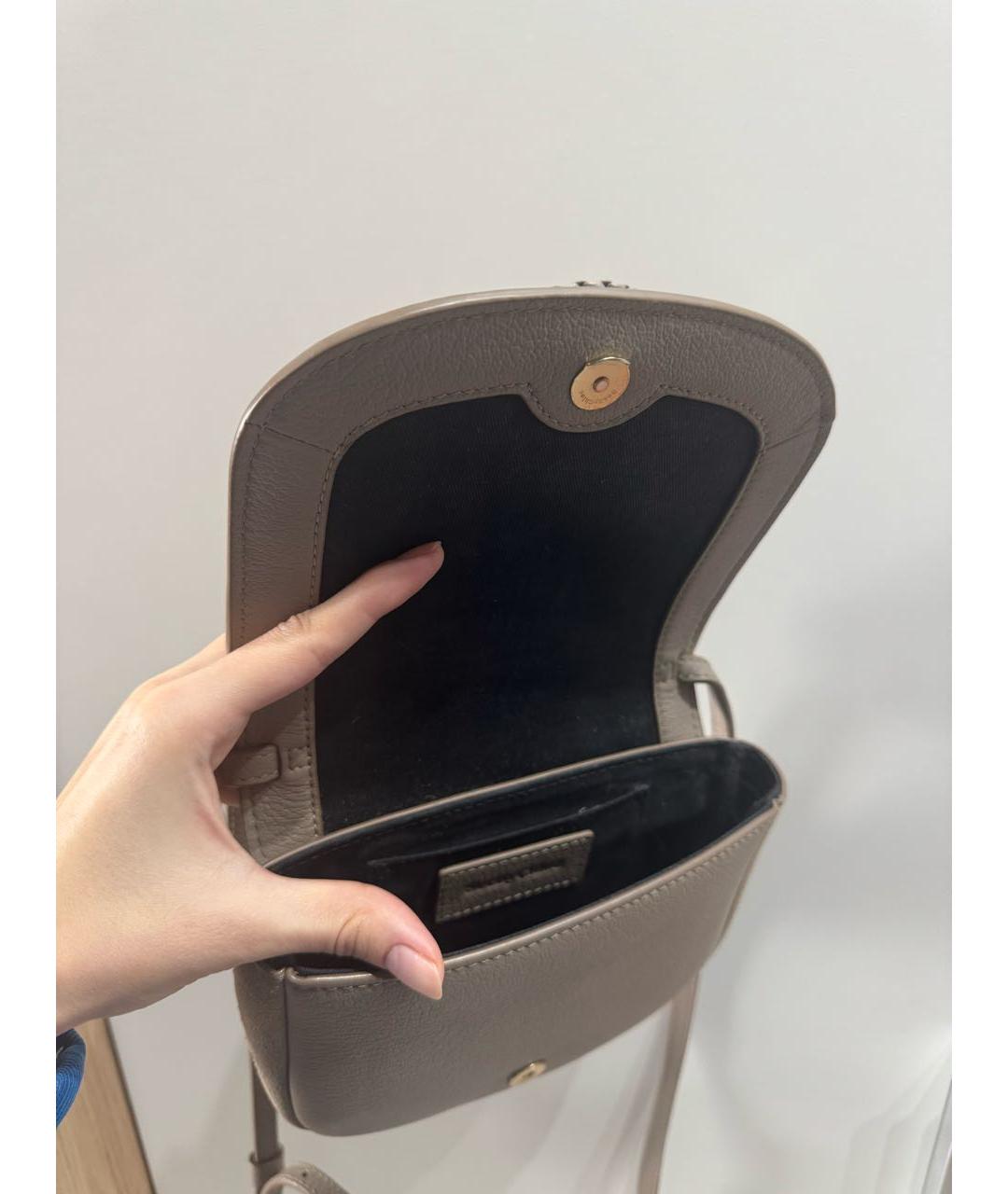 SEE BY CHLOE Бежевая кожаная сумка через плечо, фото 4