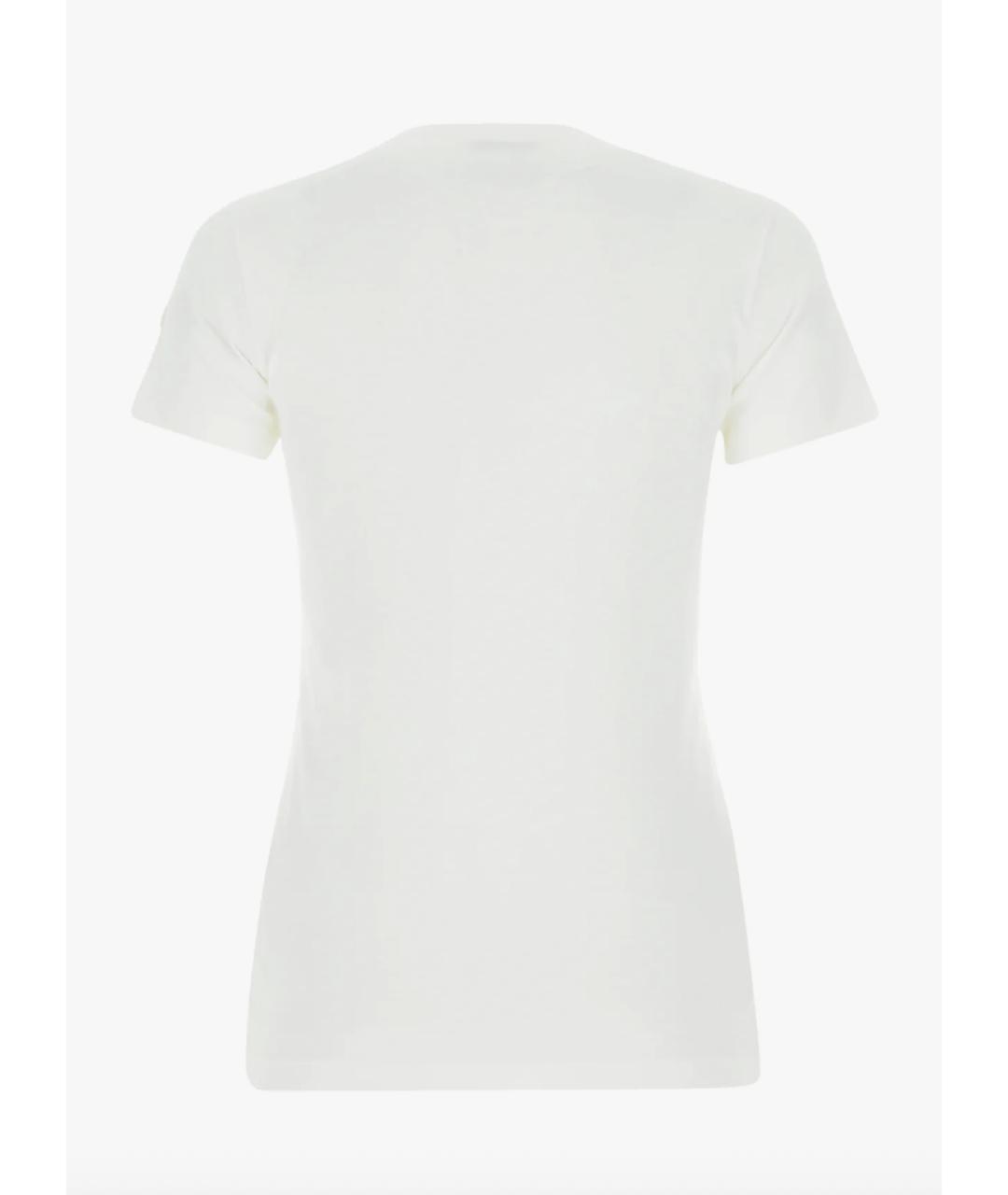 MONCLER Белая хлопковая футболка, фото 2