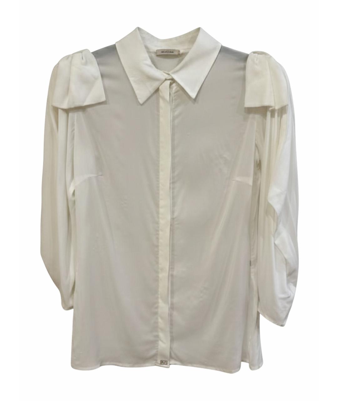 ELISABETTA FRANCHI Белая вискозная блузы, фото 1