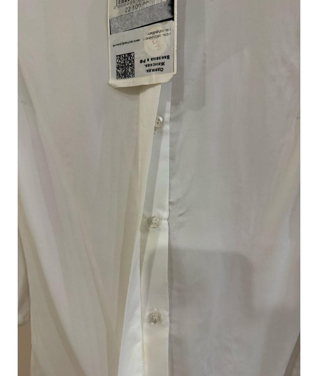 ELISABETTA FRANCHI Белая вискозная блузы, фото 8