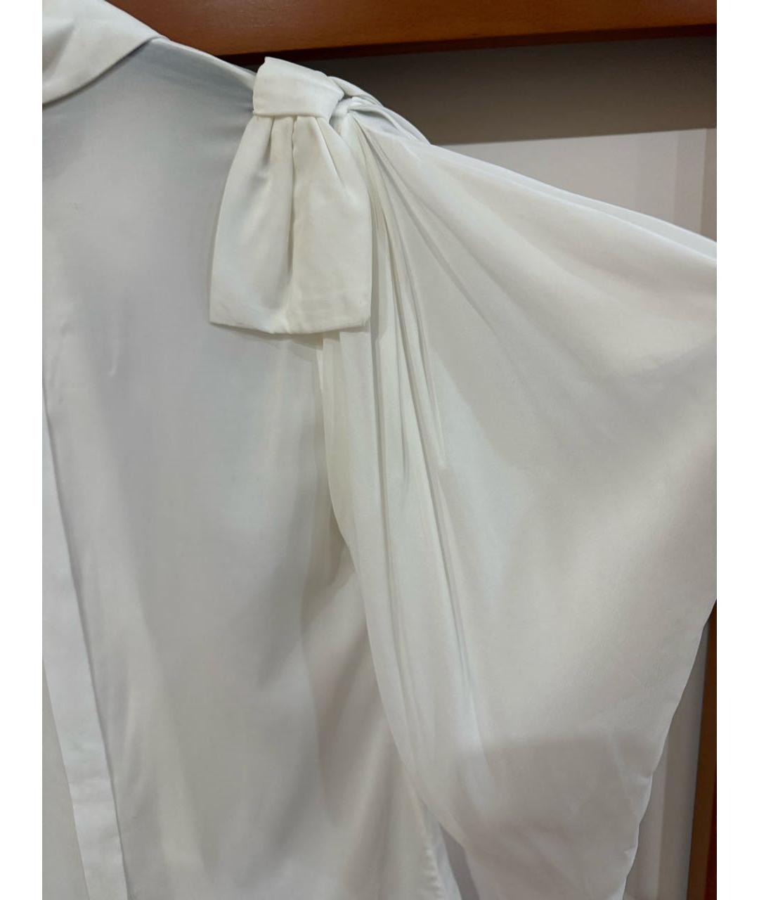 ELISABETTA FRANCHI Белая вискозная блузы, фото 7