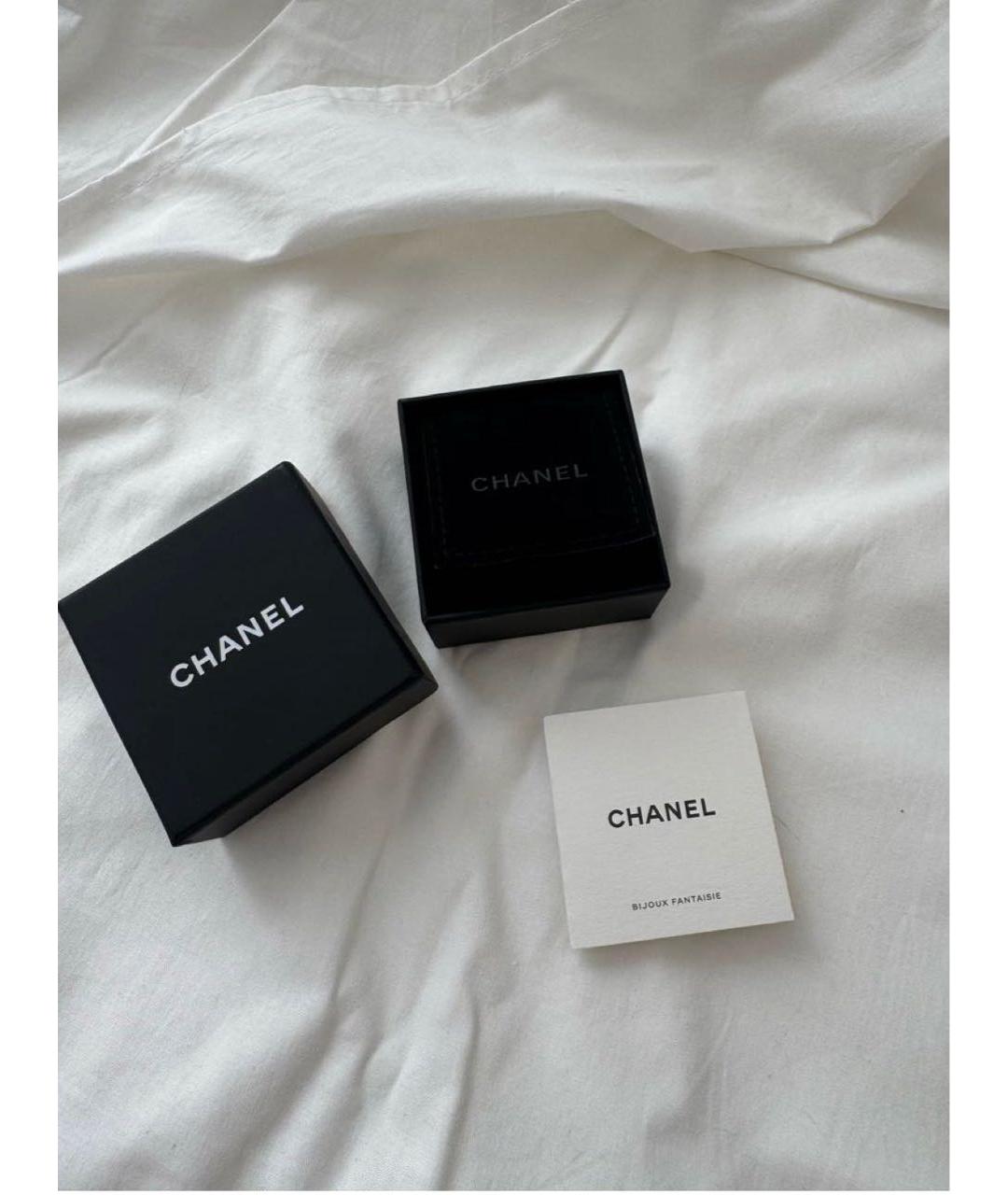 CHANEL Золотые металлические серьги, фото 3