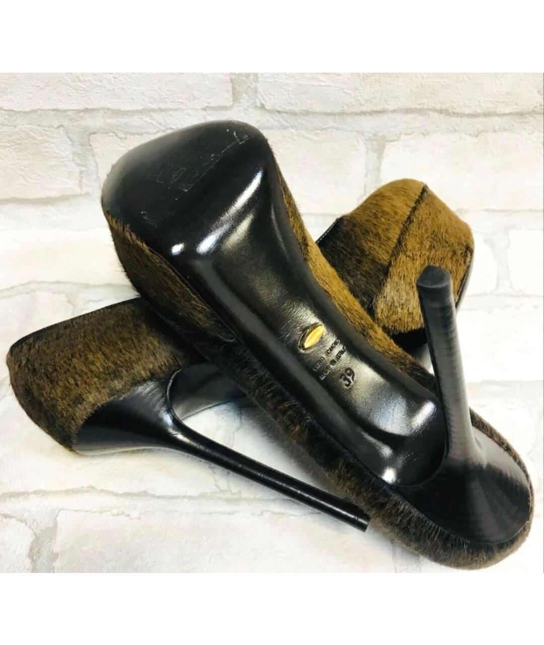 SERGIO ROSSI Коричневые кожаные туфли, фото 5