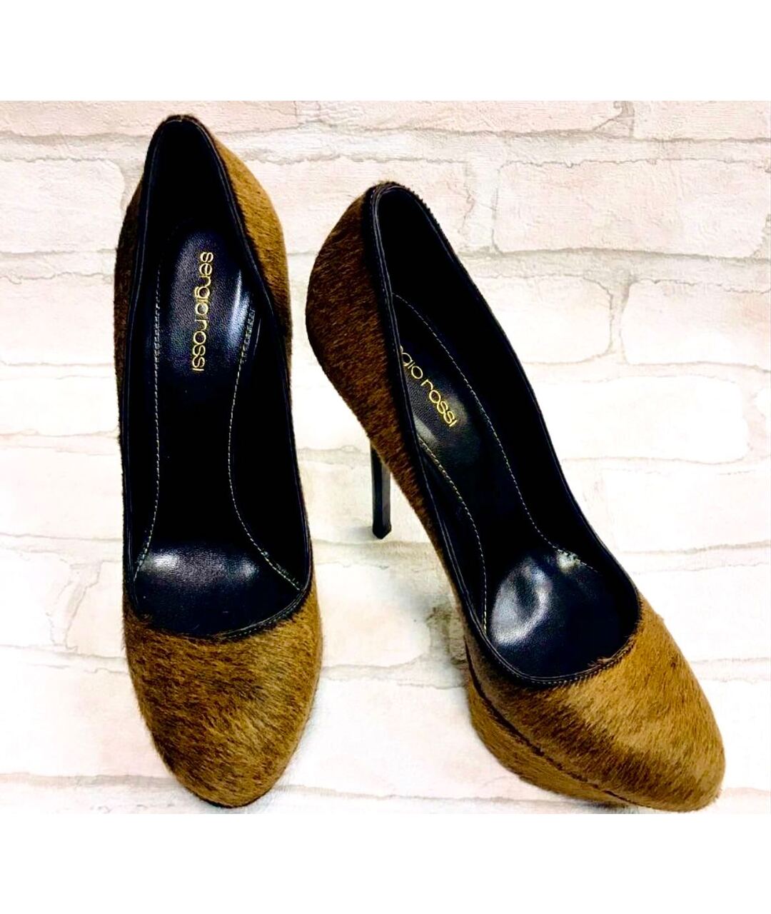 SERGIO ROSSI Коричневые кожаные туфли, фото 2