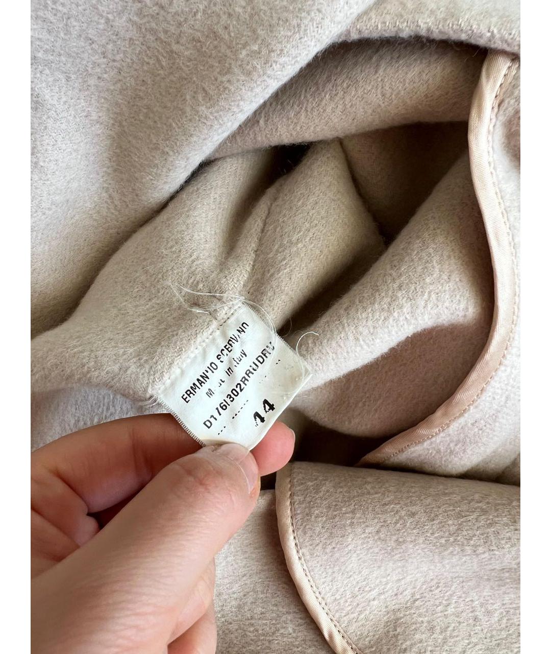 ERMANNO SCERVINO Бежевое пальто, фото 4