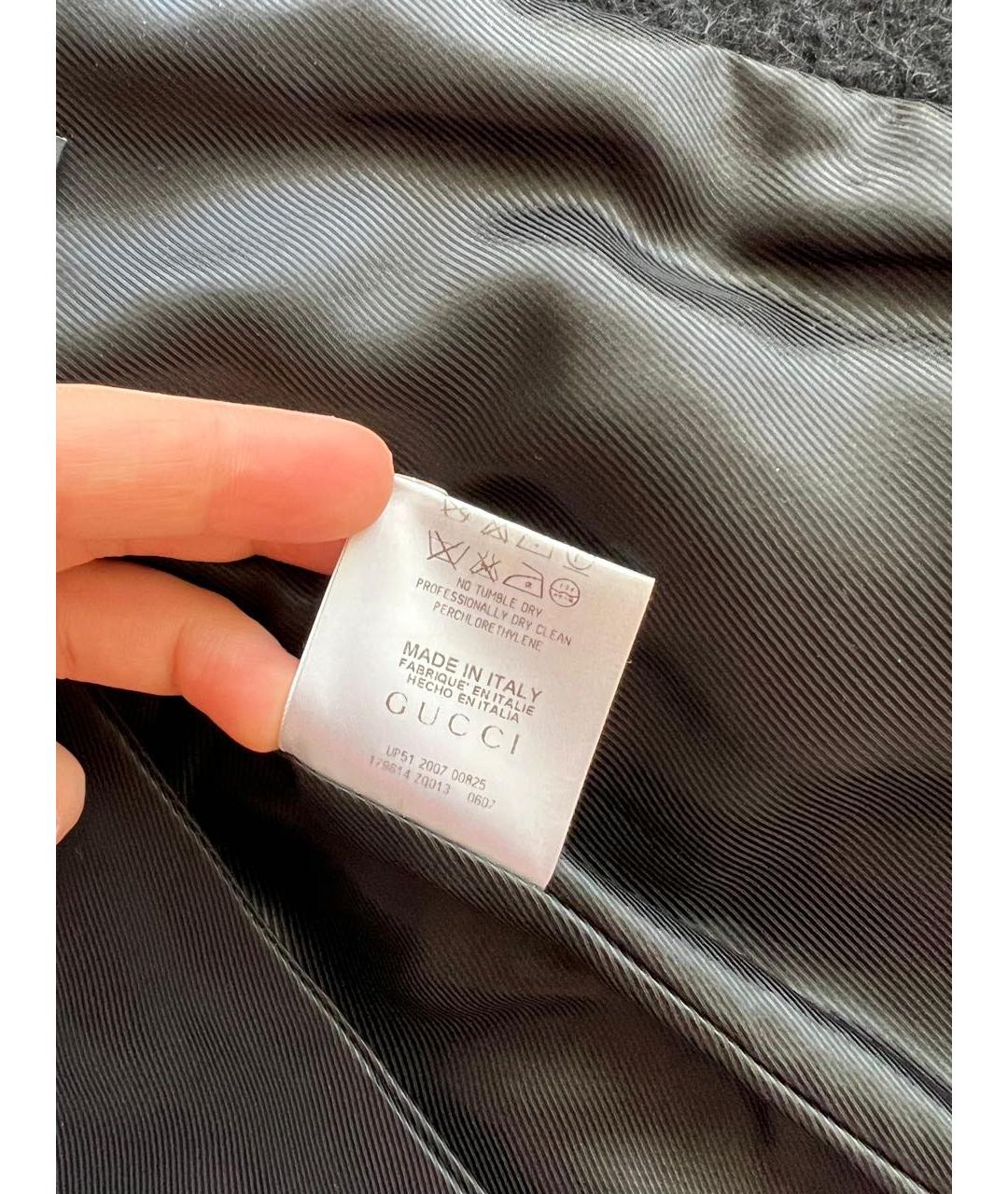 GUCCI Черное пальто, фото 8