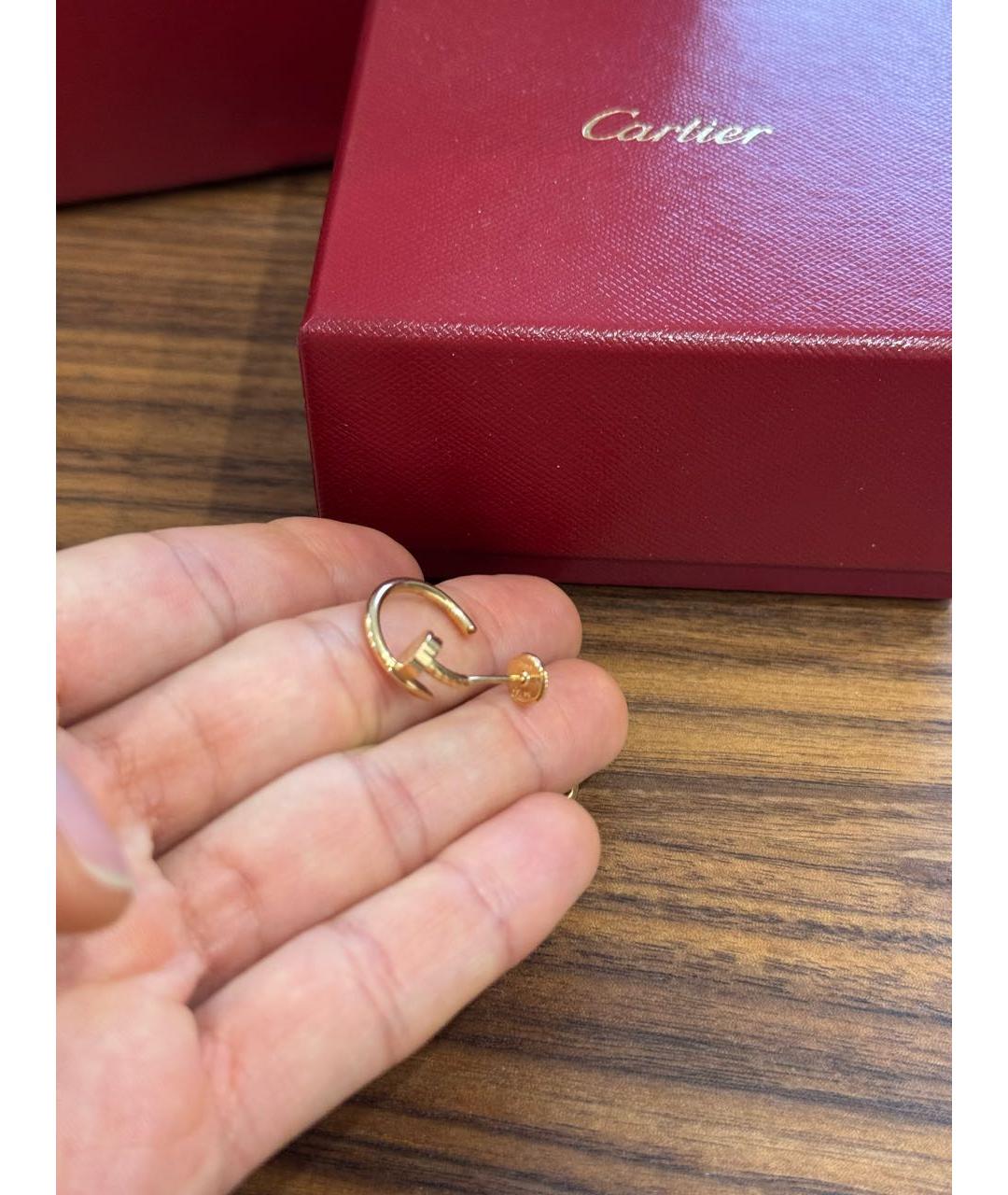 CARTIER Золотые серьги из розового золота, фото 2