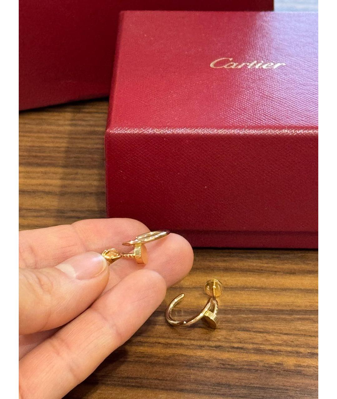 CARTIER Золотые серьги из розового золота, фото 3