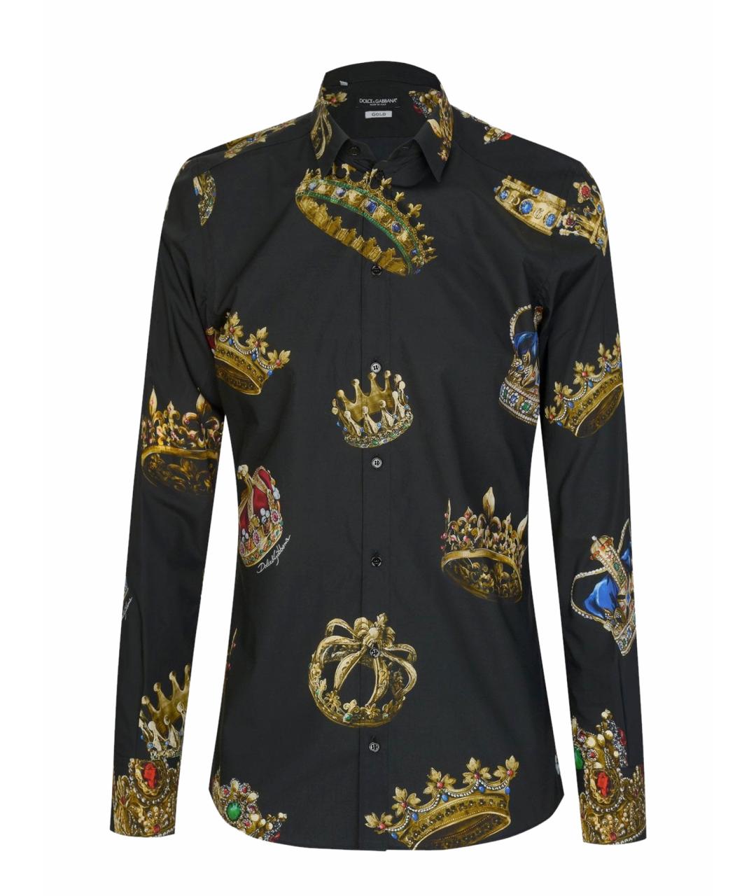 DOLCE&GABBANA Черная кэжуал рубашка, фото 1