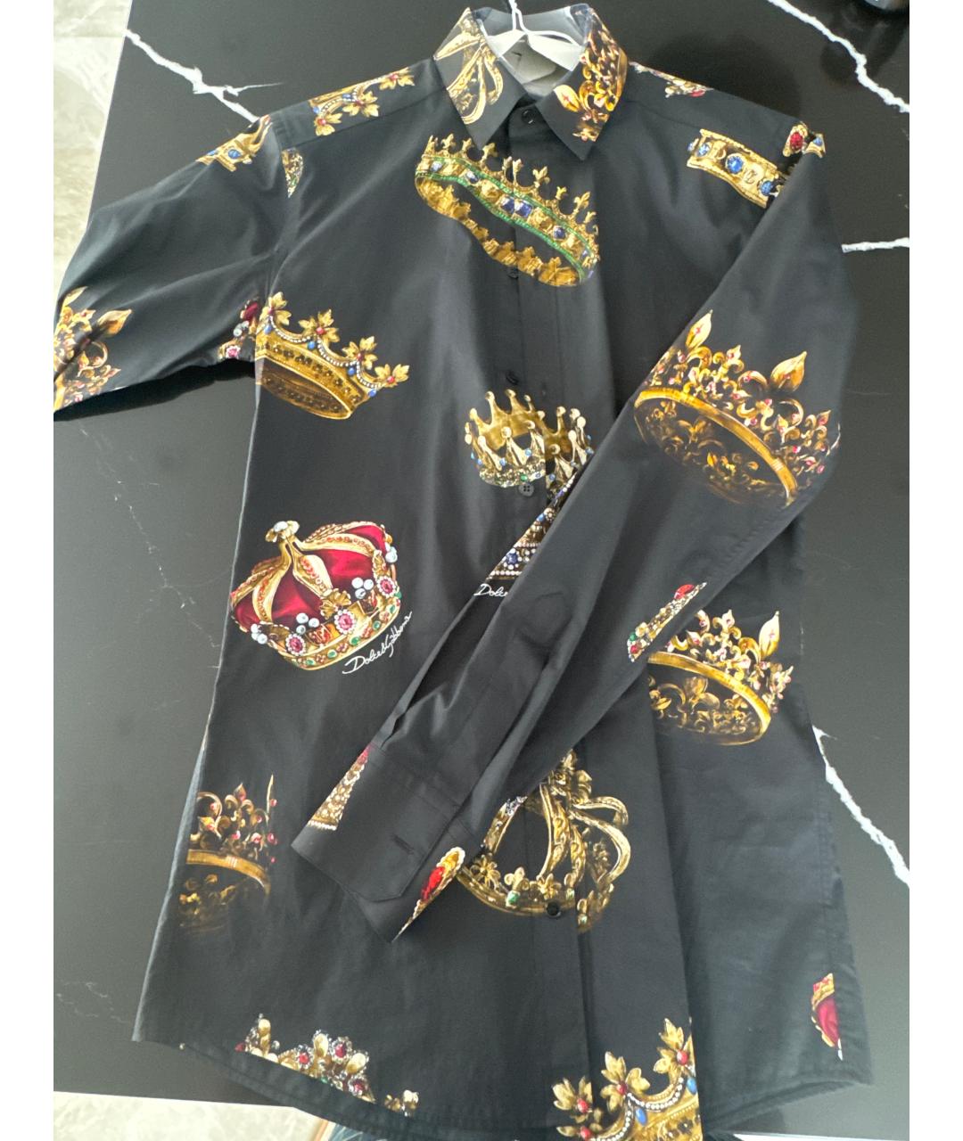 DOLCE&GABBANA Черная кэжуал рубашка, фото 5