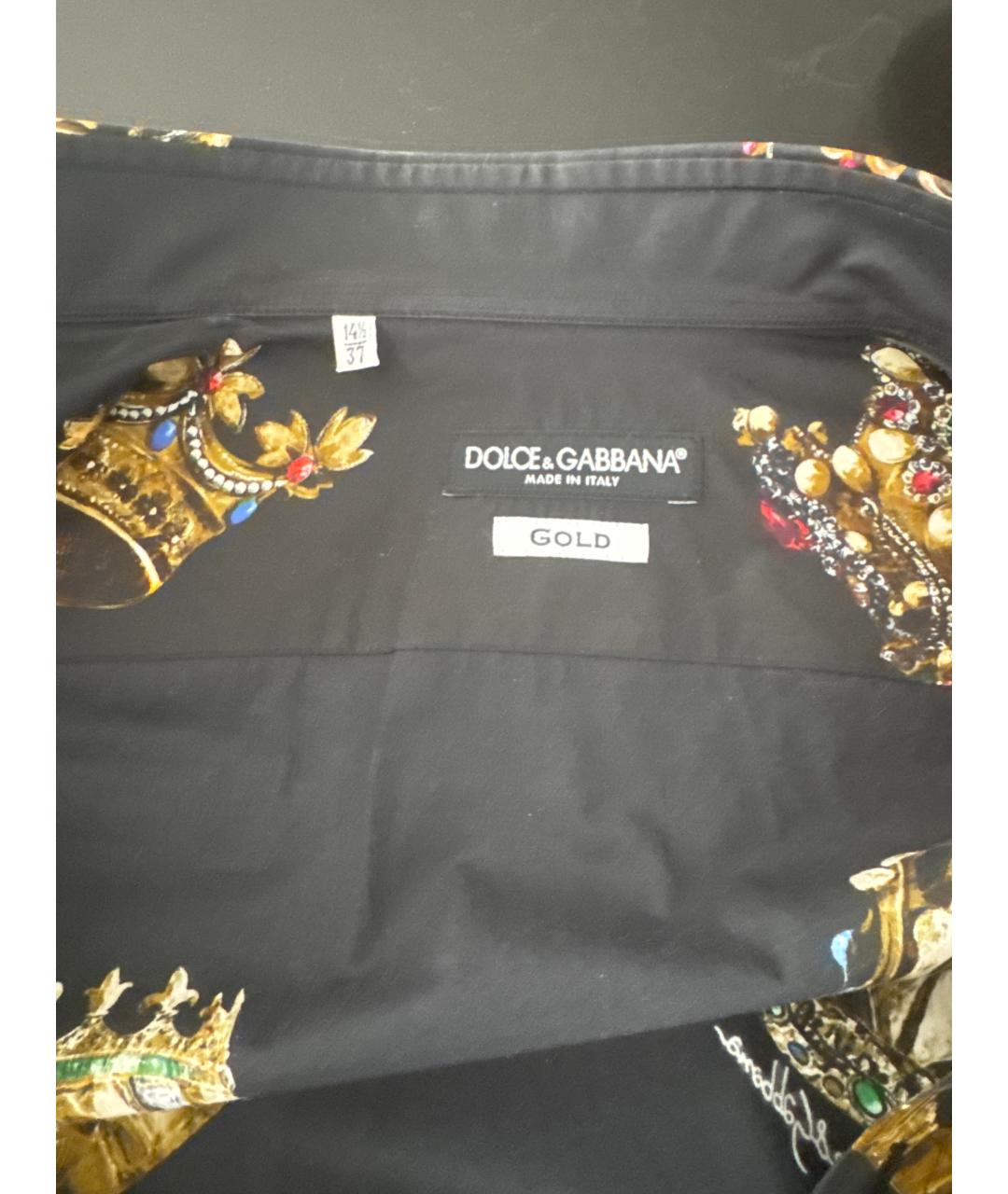 DOLCE&GABBANA Черная кэжуал рубашка, фото 2
