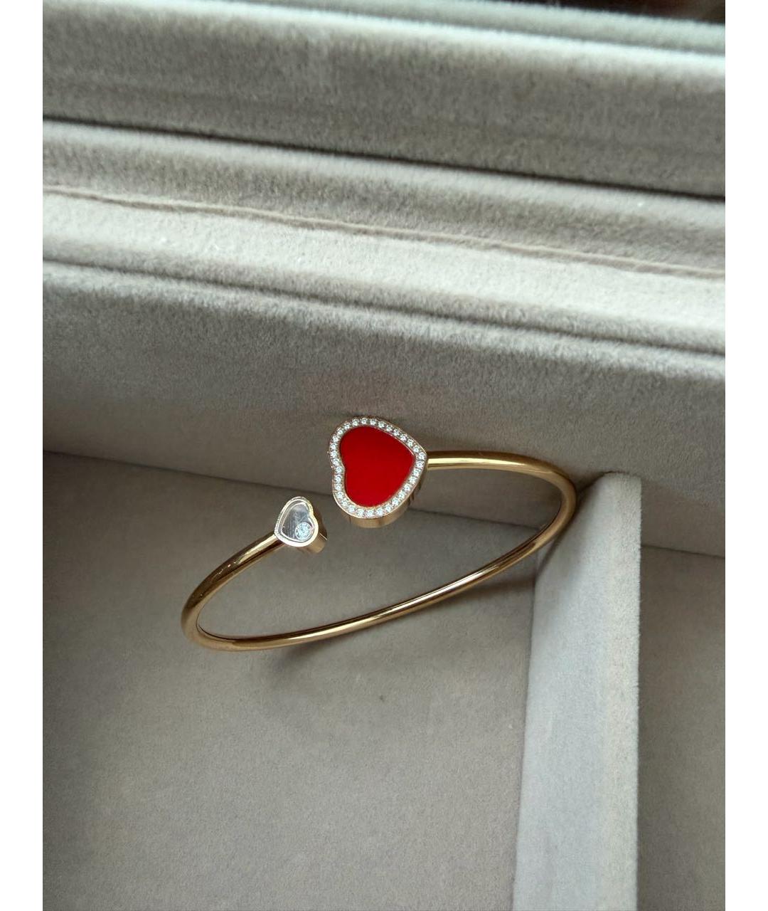 CHOPARD Красный браслет из желтого золота, фото 4