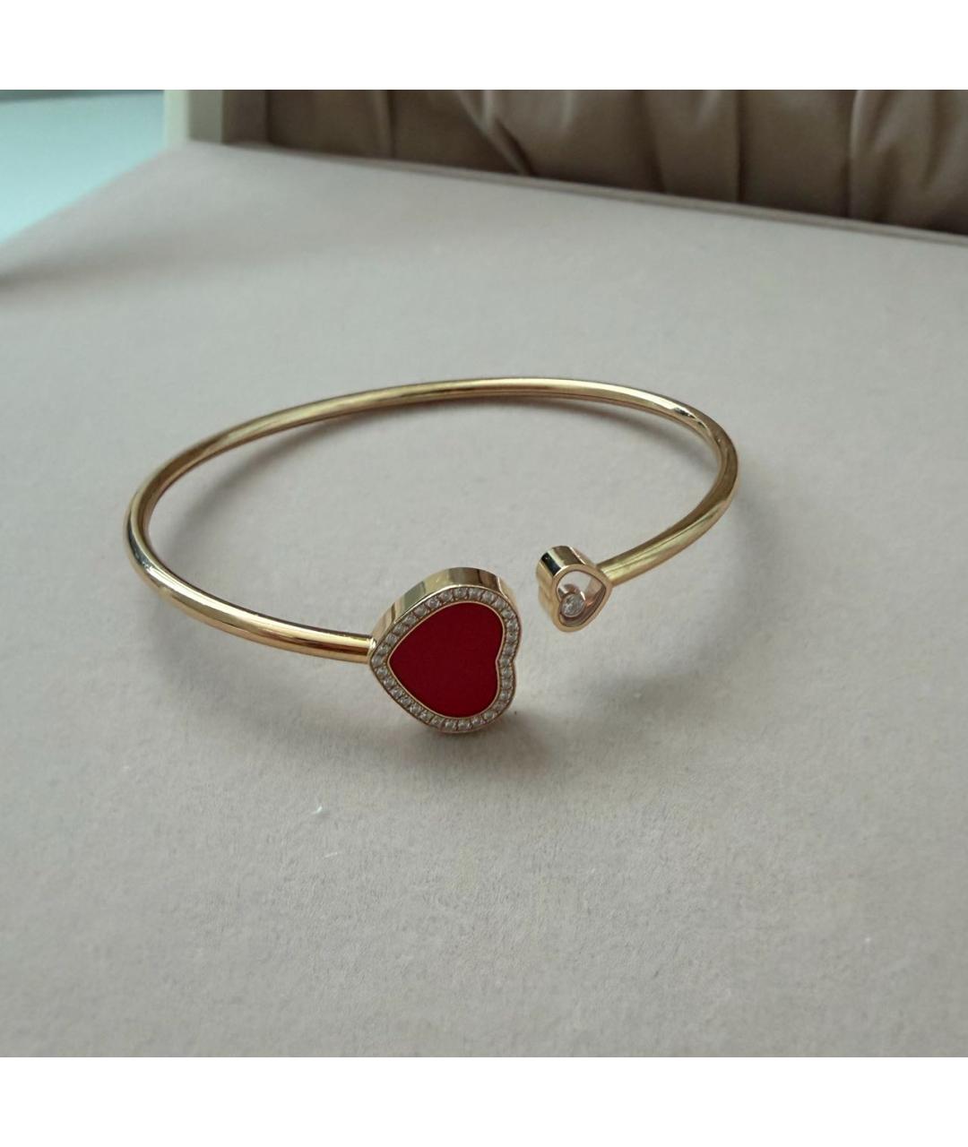 CHOPARD Красный браслет из желтого золота, фото 3