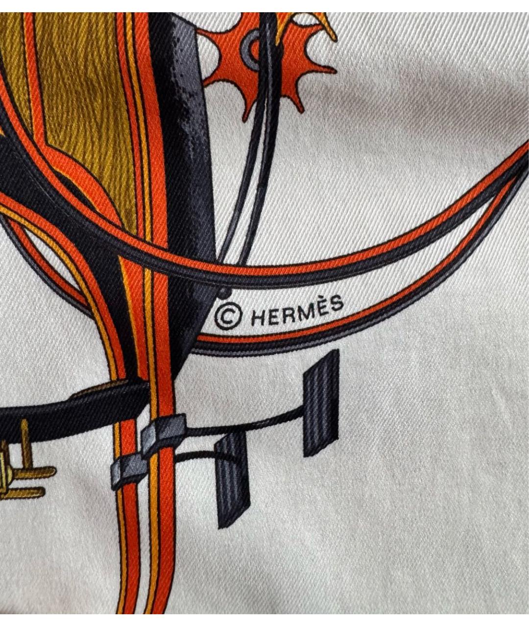 HERMES Мульти шелковый платок, фото 2