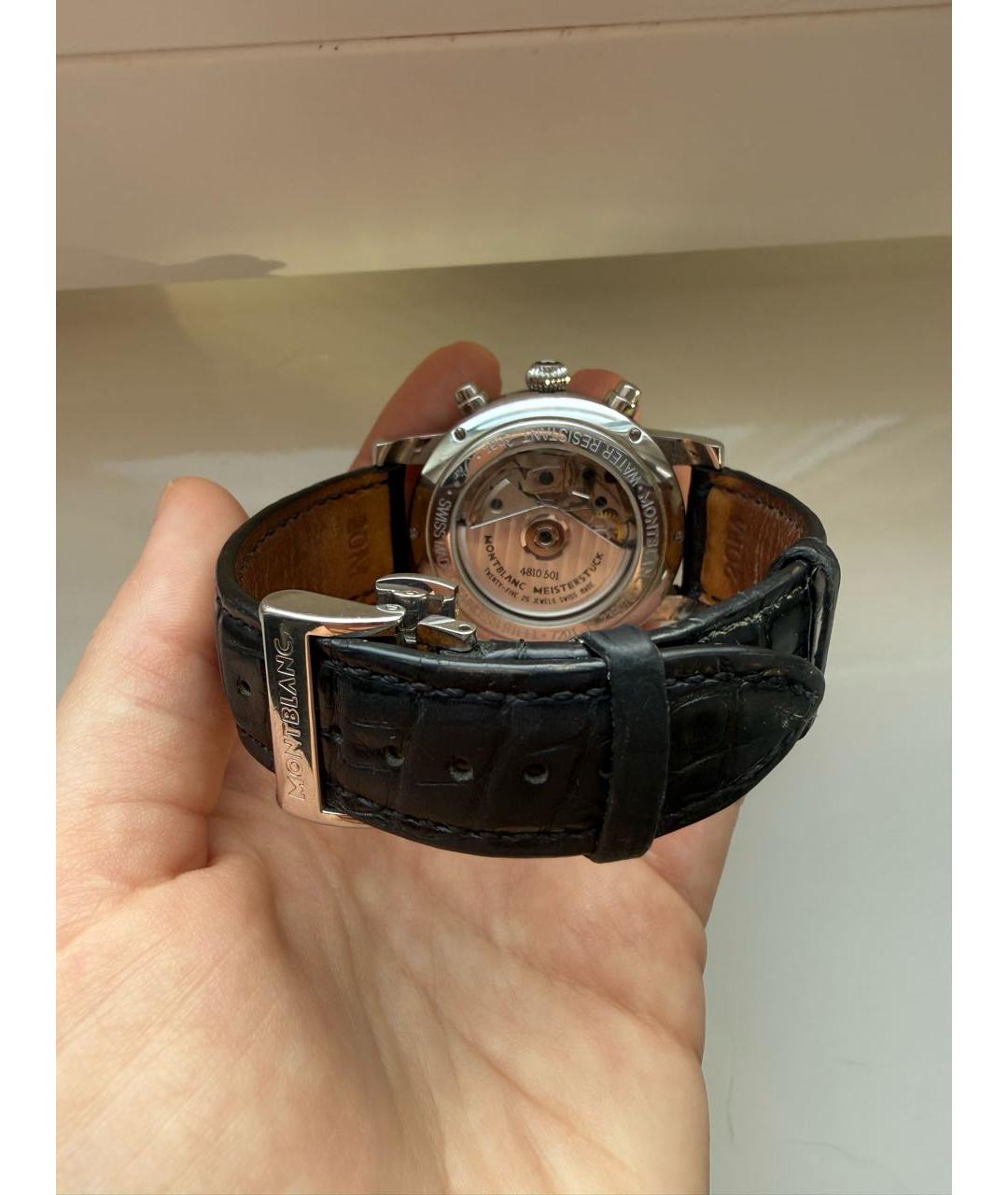 MONTBLANC Серебряные стальные часы, фото 3