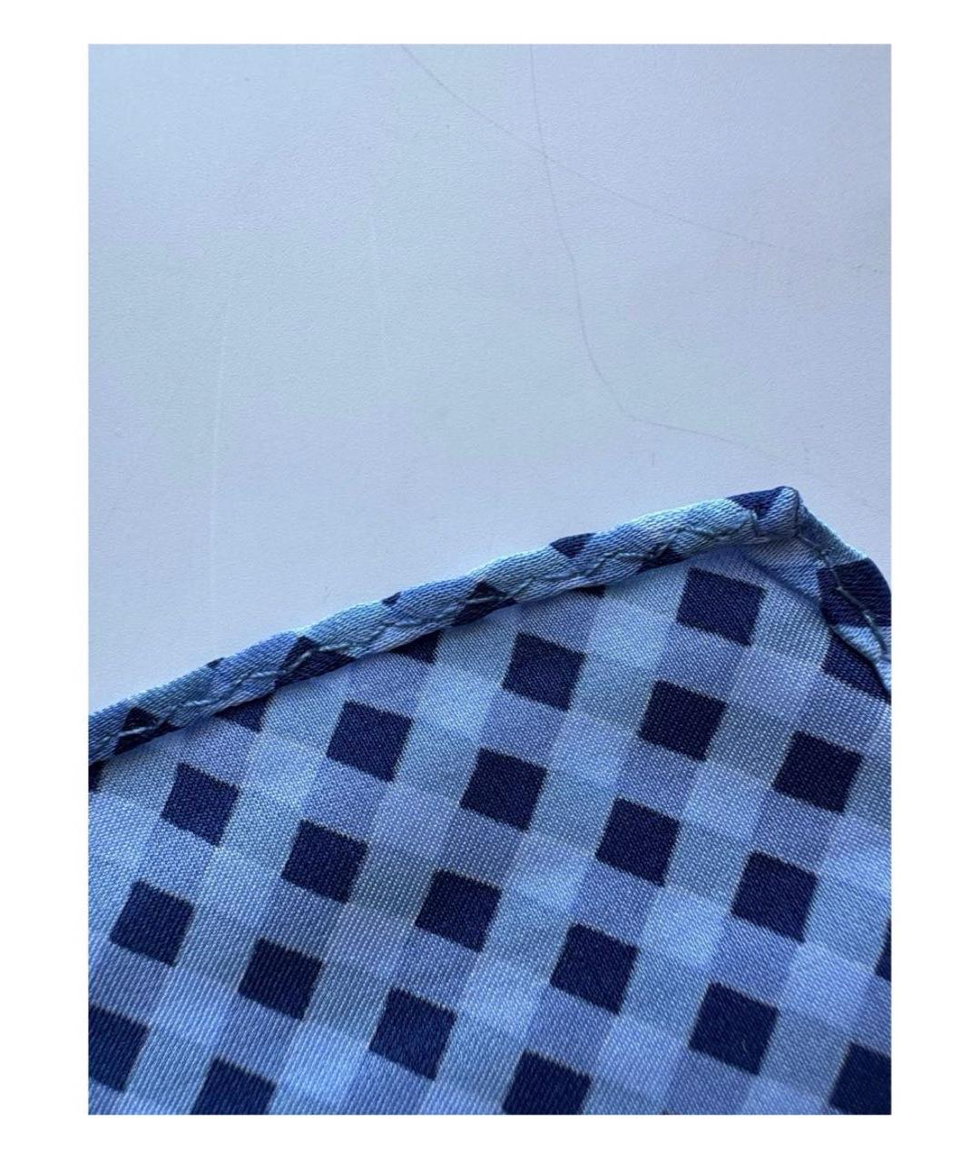 BRIONI Синий шелковый платок, фото 4