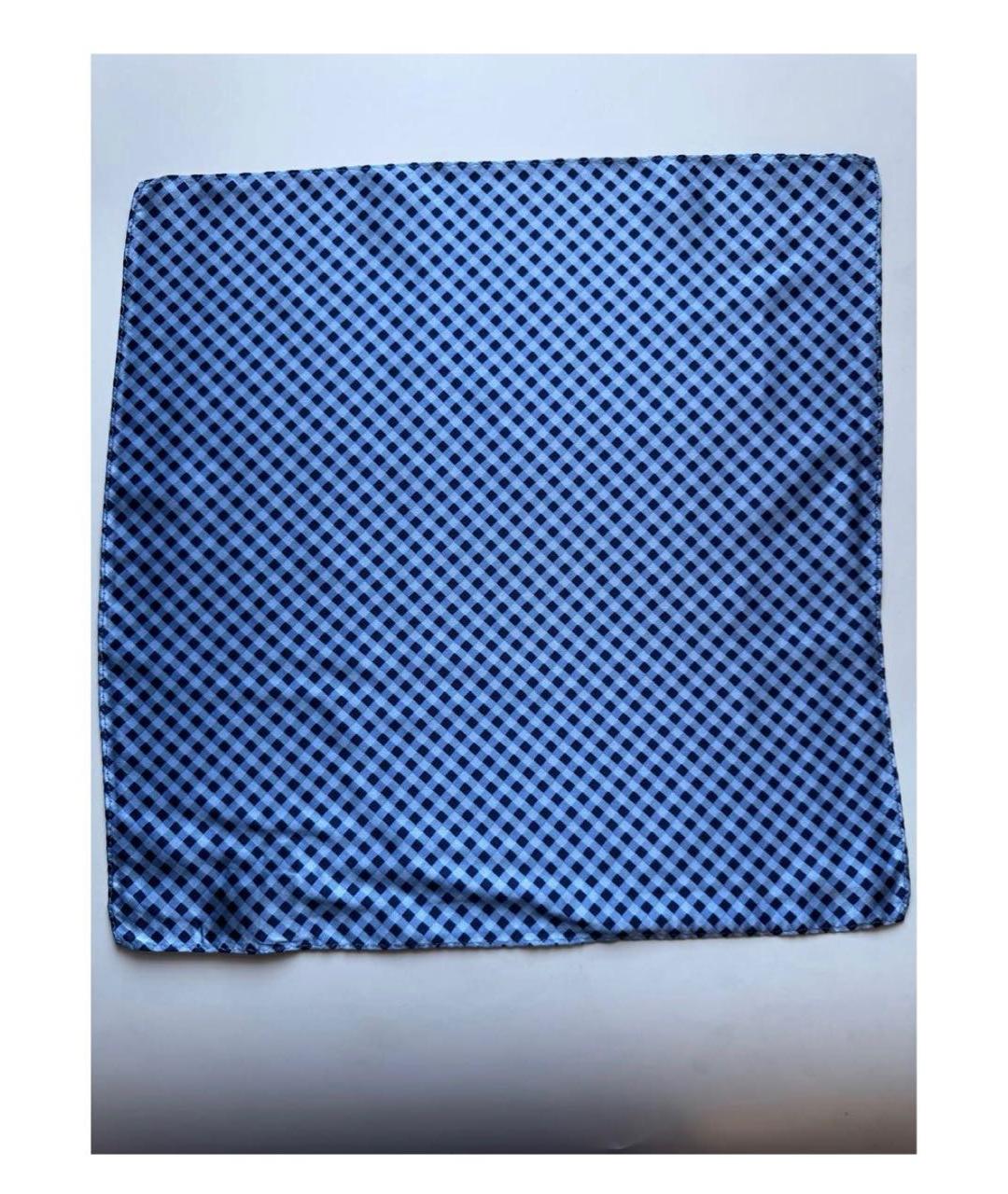 BRIONI Синий шелковый платок, фото 5