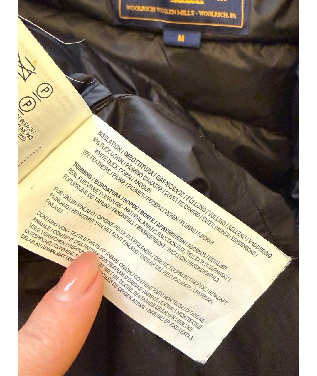 WOOLRICH Черная парка, фото 4