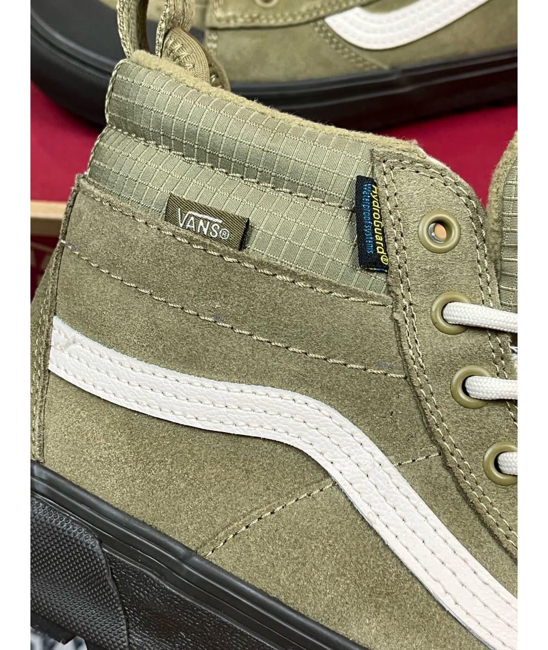 VANS Зеленые замшевые высокие кроссовки / кеды, фото 2