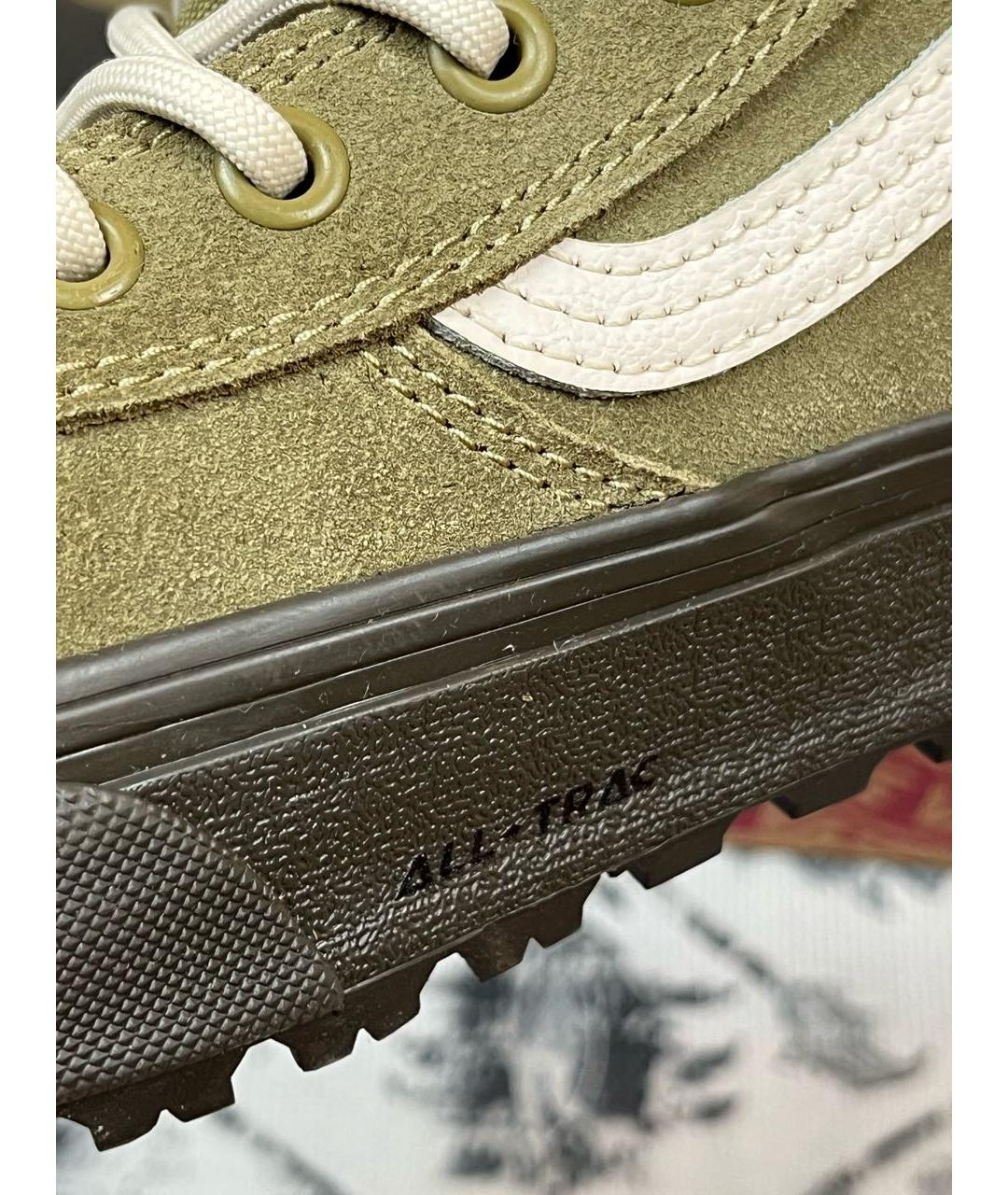 VANS Зеленые замшевые высокие кроссовки / кеды, фото 4