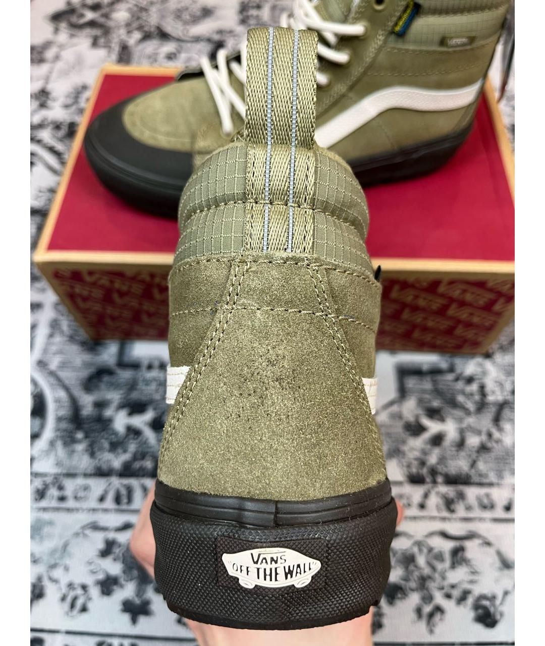 VANS Зеленые замшевые высокие кроссовки / кеды, фото 5