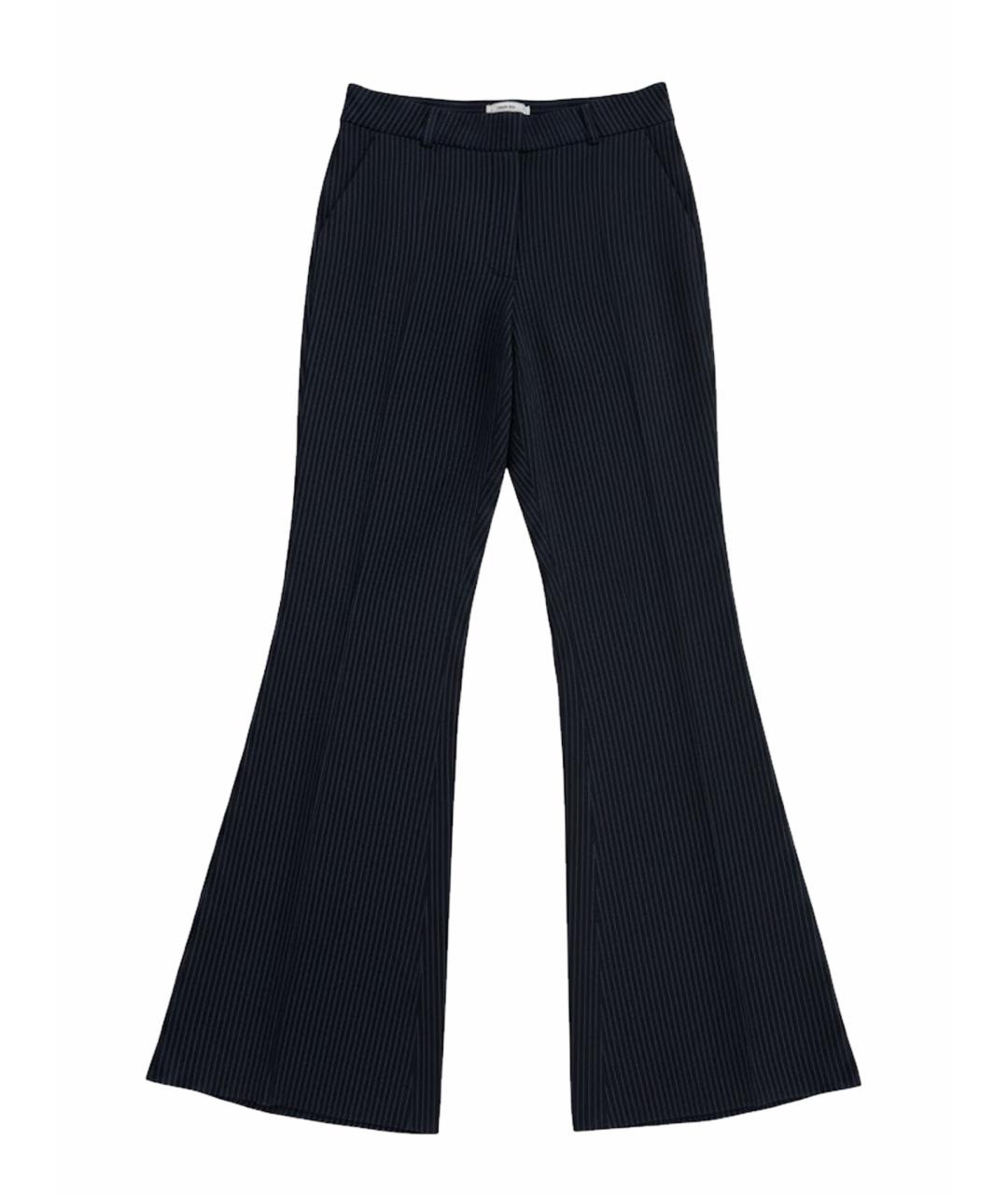 EMPORIO ARMANI Черные полиэстеровые брюки широкие, фото 1