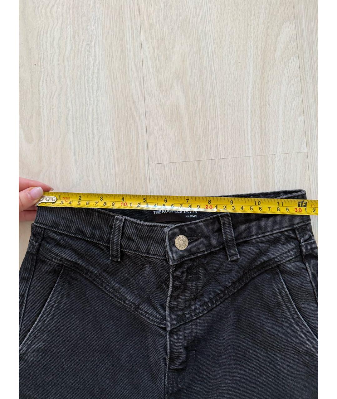 THE KOOPLES Хаки хлопковые прямые джинсы, фото 6