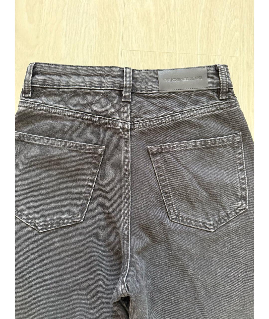 THE KOOPLES Хаки хлопковые прямые джинсы, фото 4