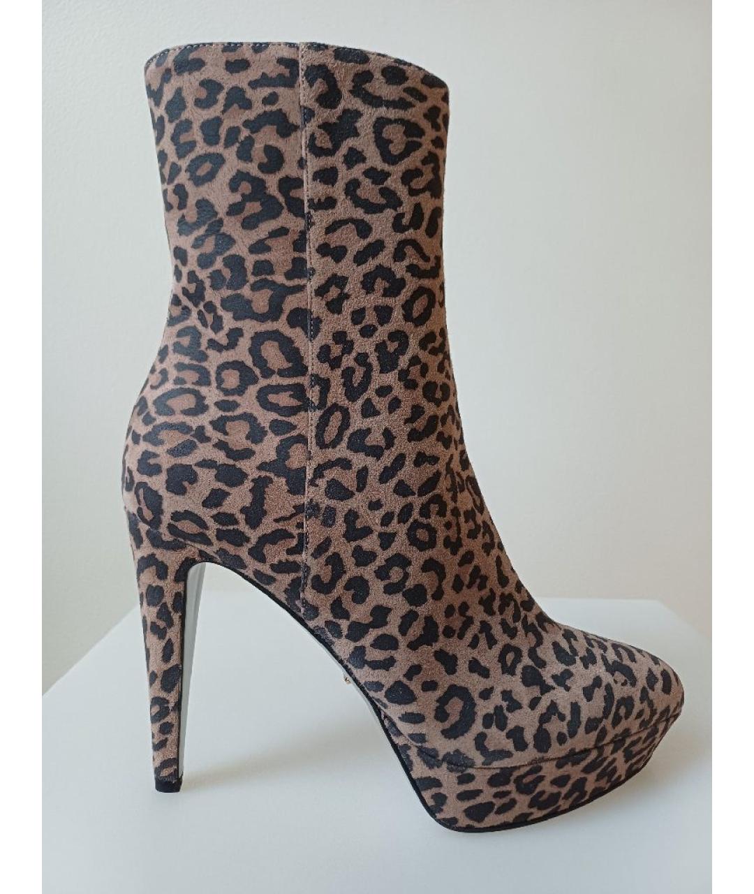 SERGIO ROSSI Коричневые замшевые ботильоны, фото 10