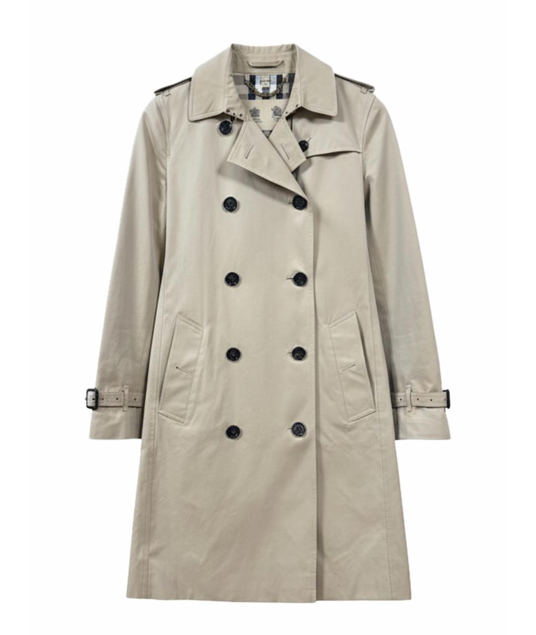 BURBERRY Бежевый хлопковый тренч/плащ, фото 1