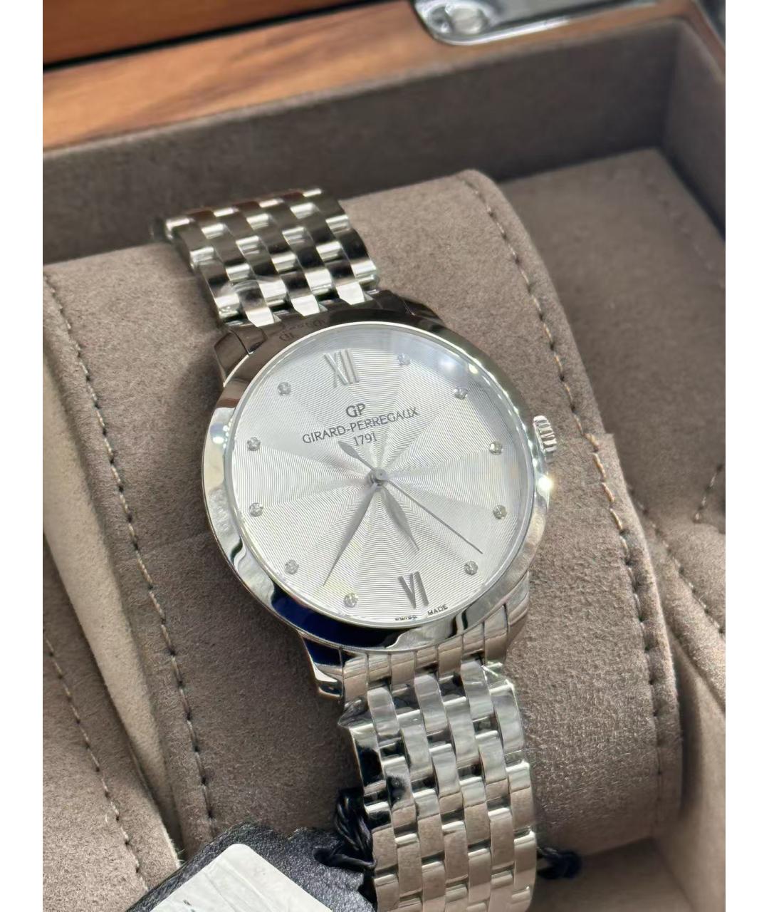 GIRARD PERREGAUX Серебряные часы, фото 2