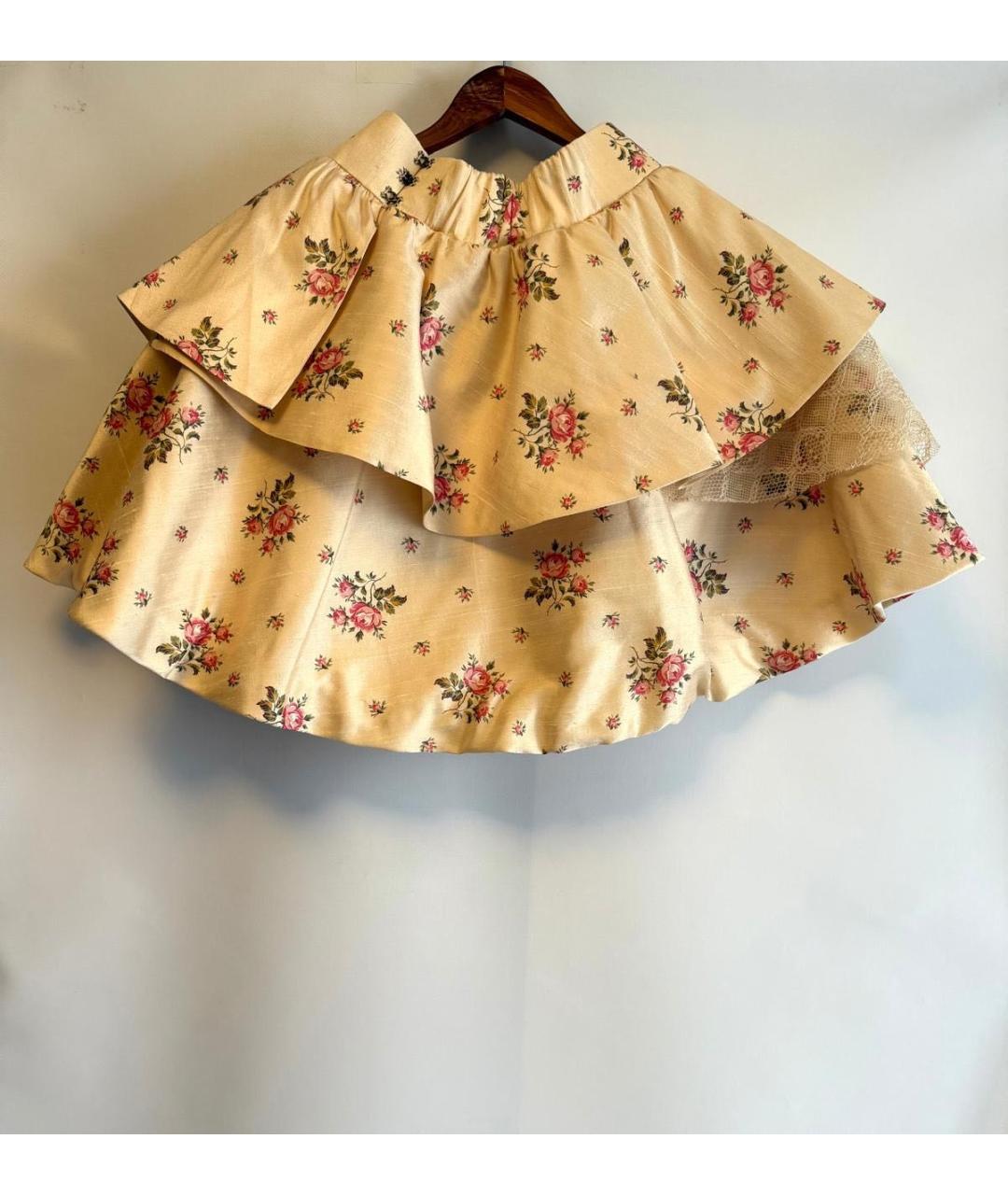 ULYANA SERGEENKO Мульти шелковая юбка мини, фото 2