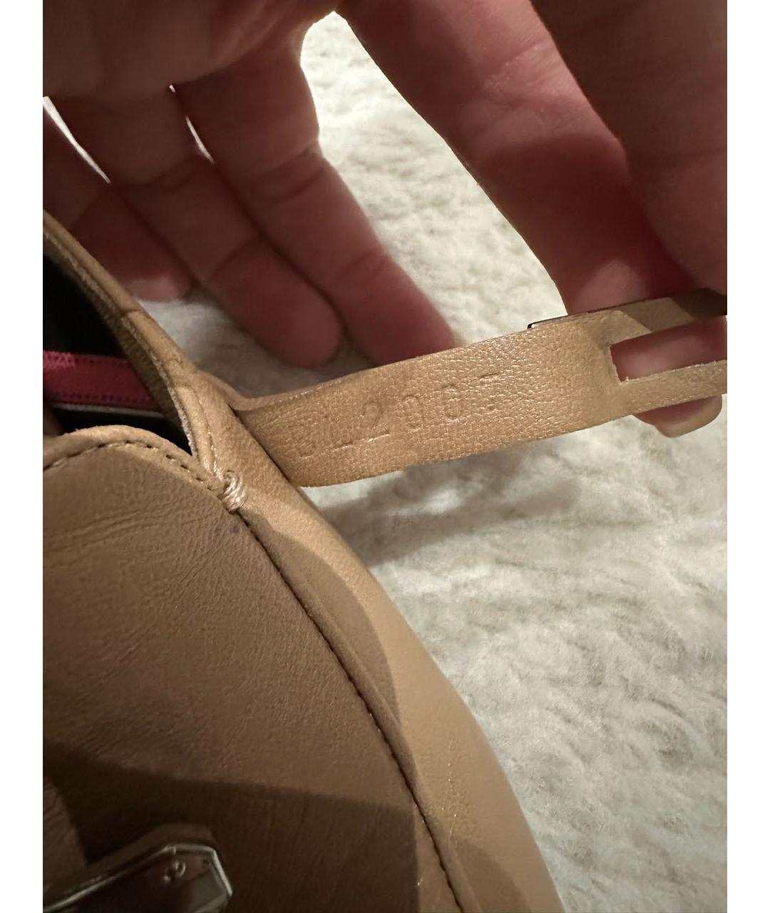 HERMES Бежевые кожаные мюли, фото 8