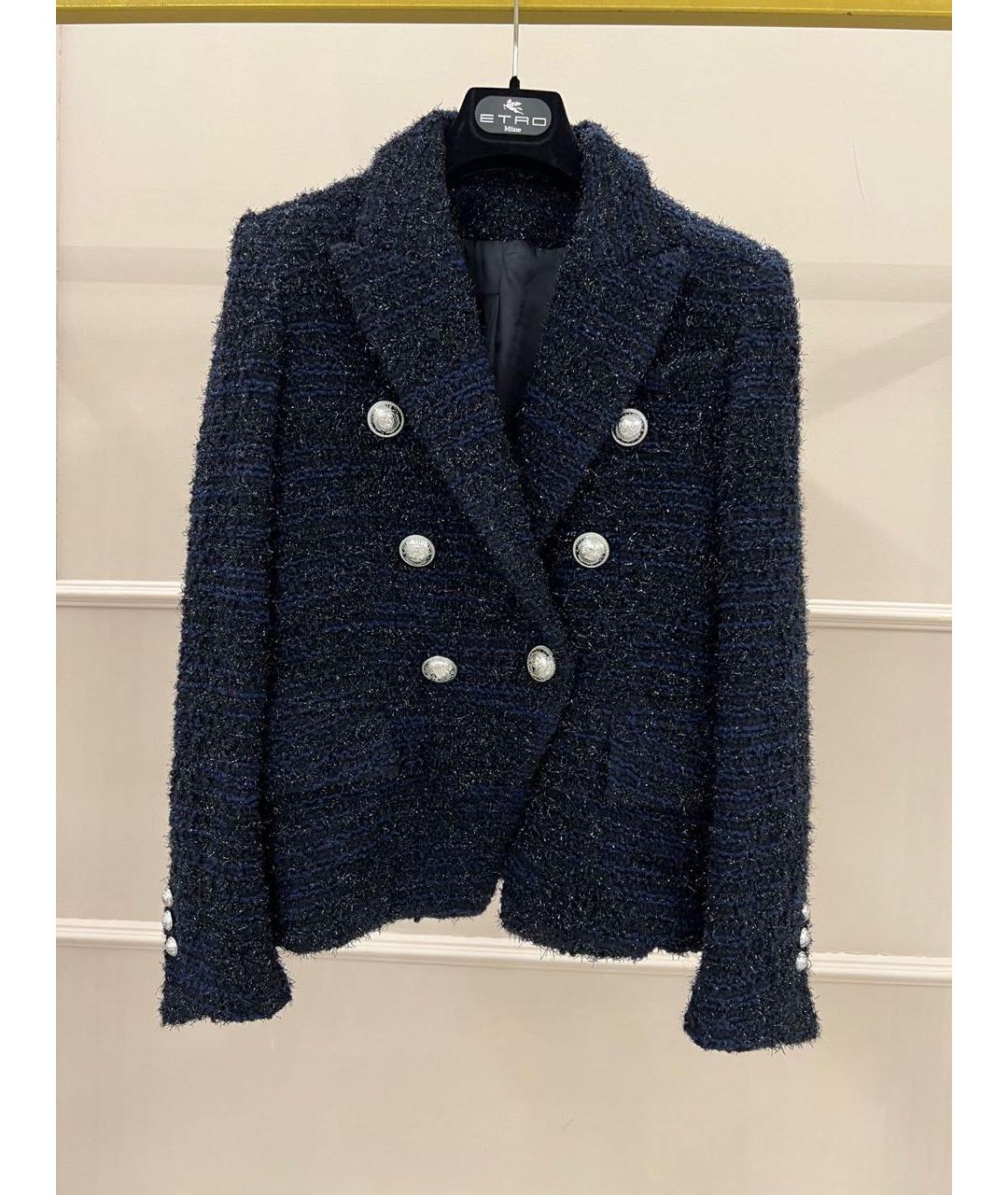 BALMAIN Темно-синий жакет/пиджак, фото 8