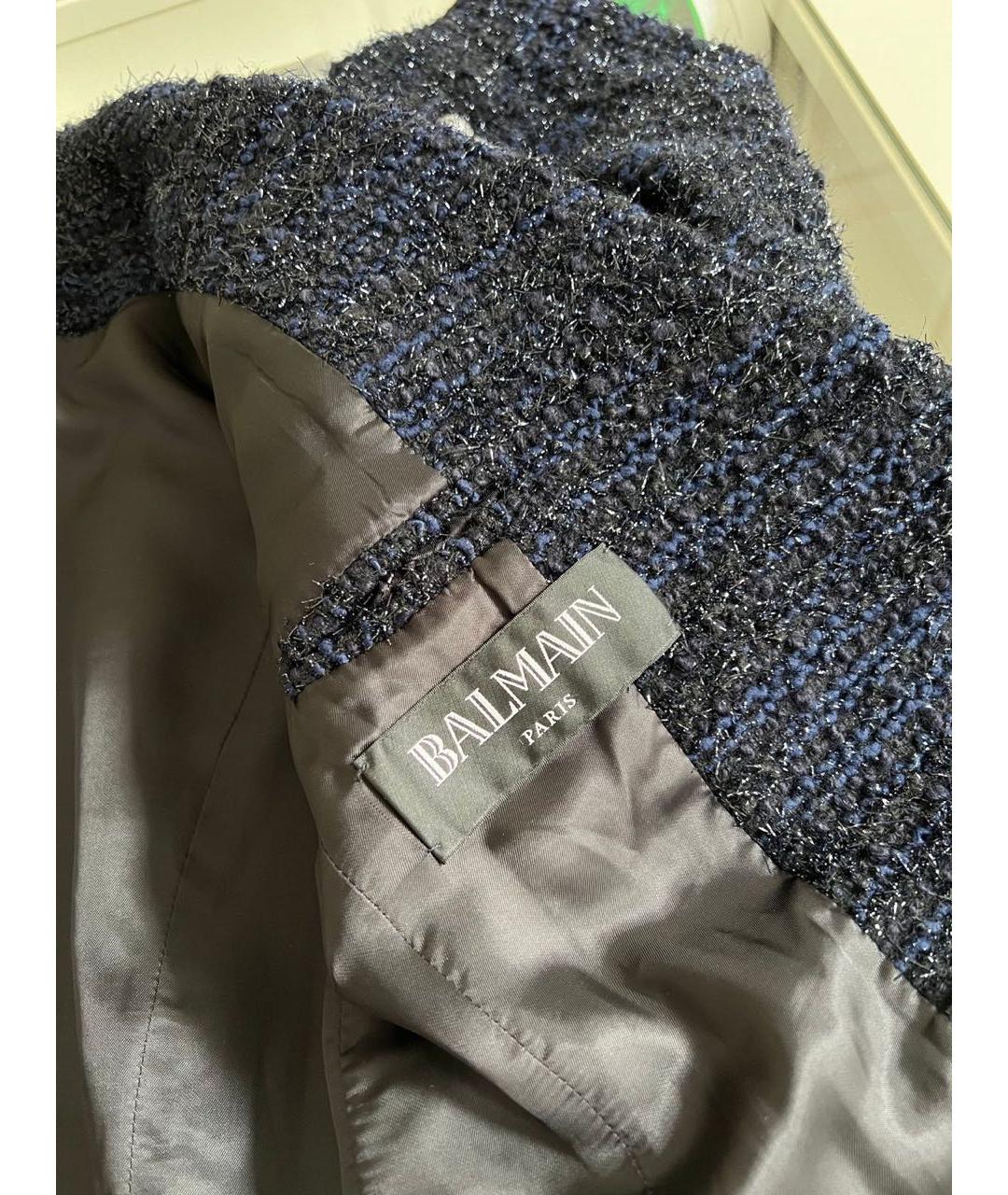 BALMAIN Темно-синий жакет/пиджак, фото 4
