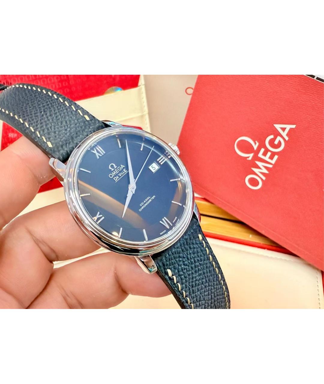 OMEGA Серебряные часы, фото 3