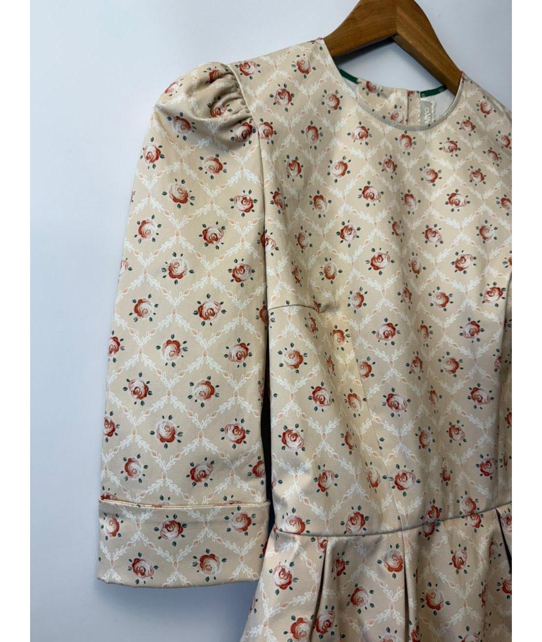 ULYANA SERGEENKO Мульти хлопко-эластановое повседневное платье, фото 4