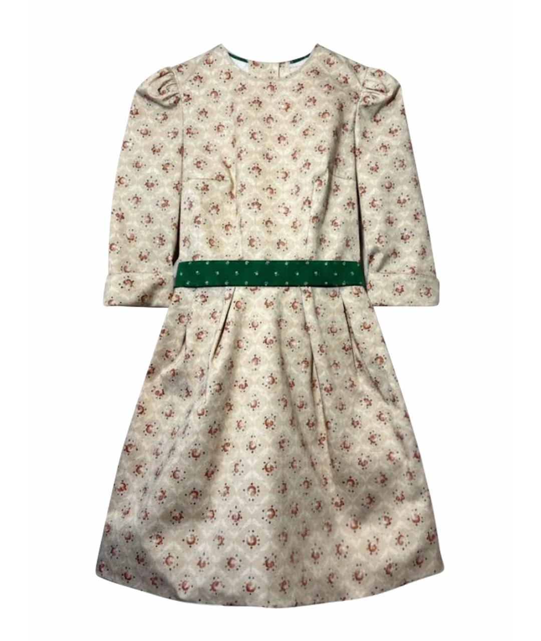 ULYANA SERGEENKO Мульти хлопко-эластановое повседневное платье, фото 1