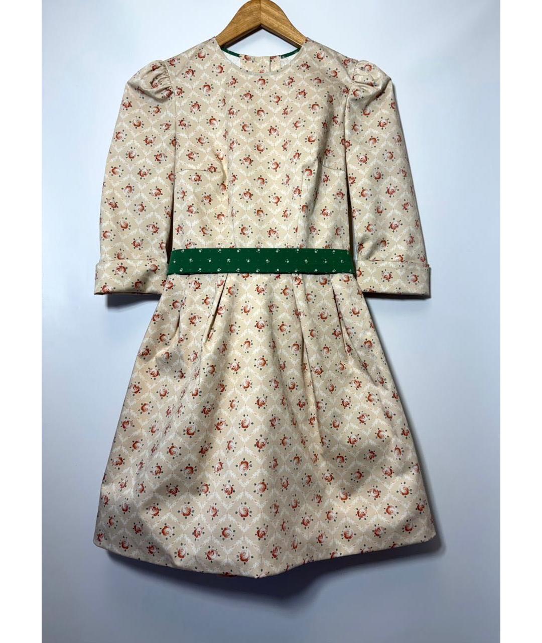 ULYANA SERGEENKO Мульти хлопко-эластановое повседневное платье, фото 9