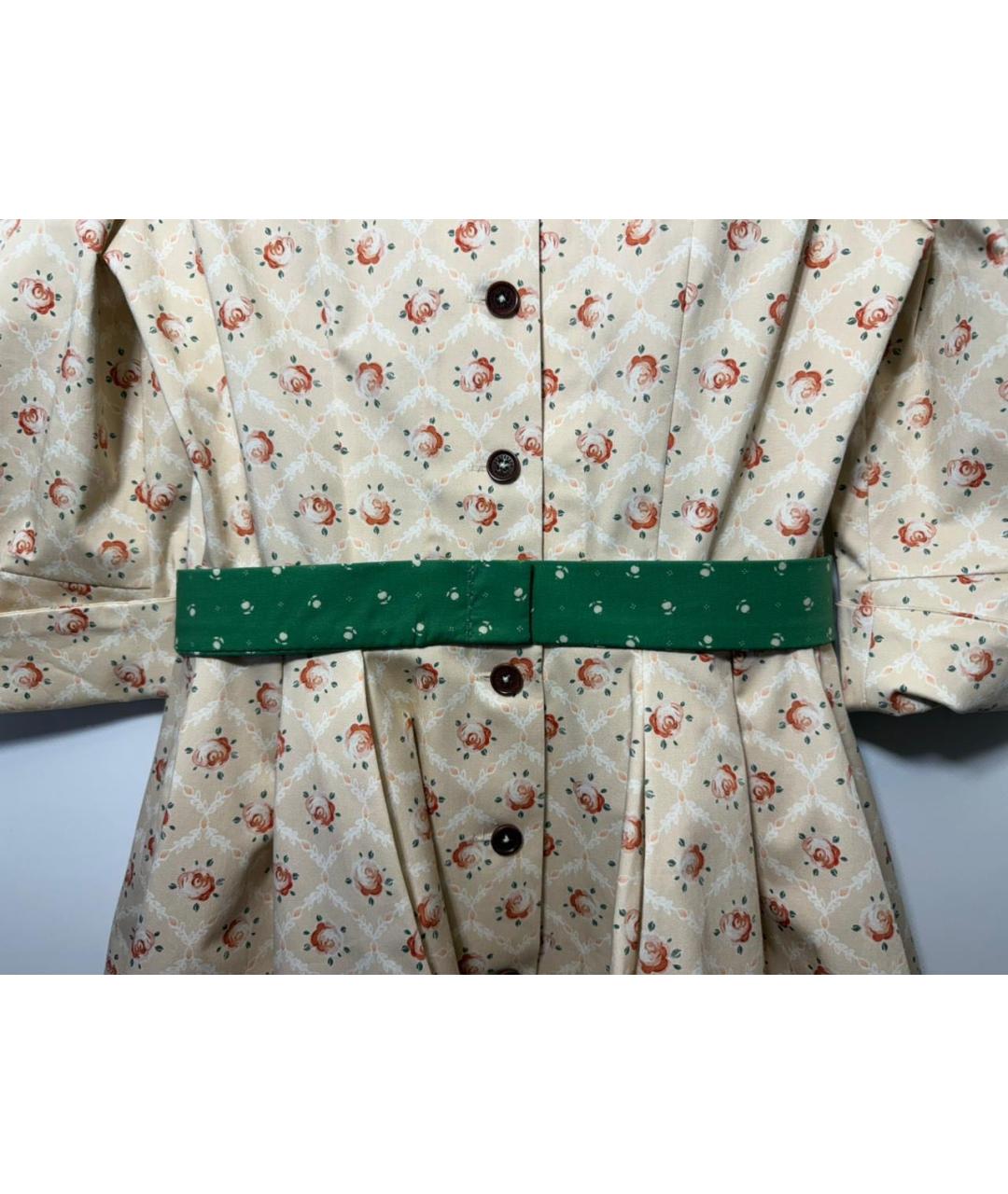 ULYANA SERGEENKO Мульти хлопко-эластановое повседневное платье, фото 3