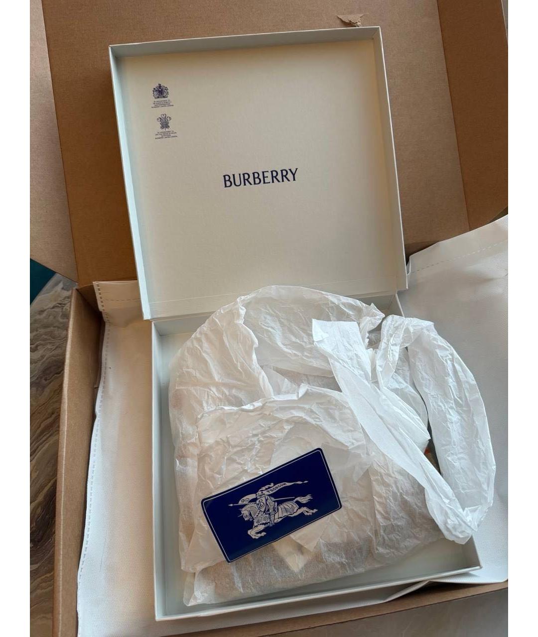 BURBERRY Бежевый кашемировый шарф, фото 8