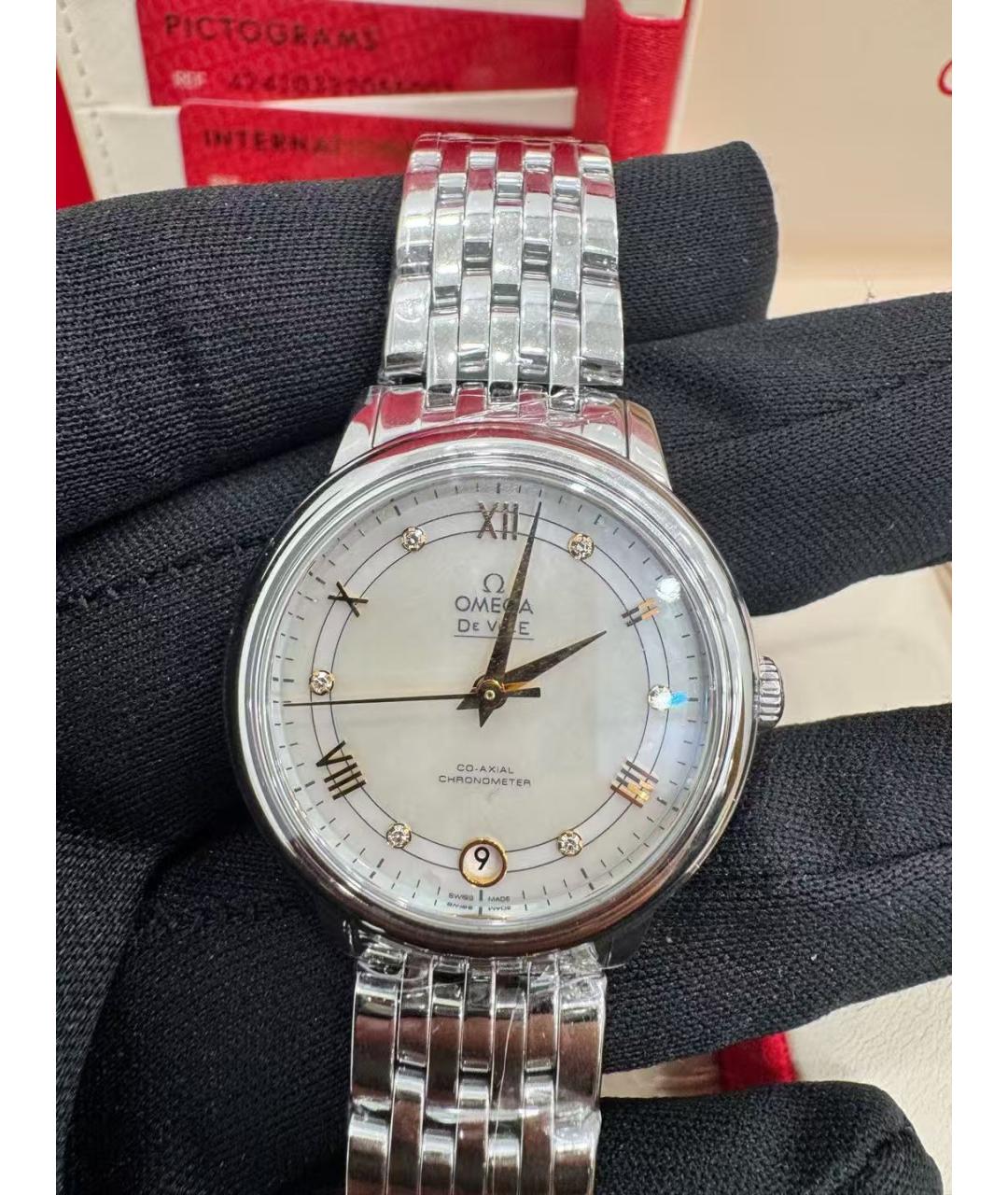 OMEGA Серебряные часы, фото 2