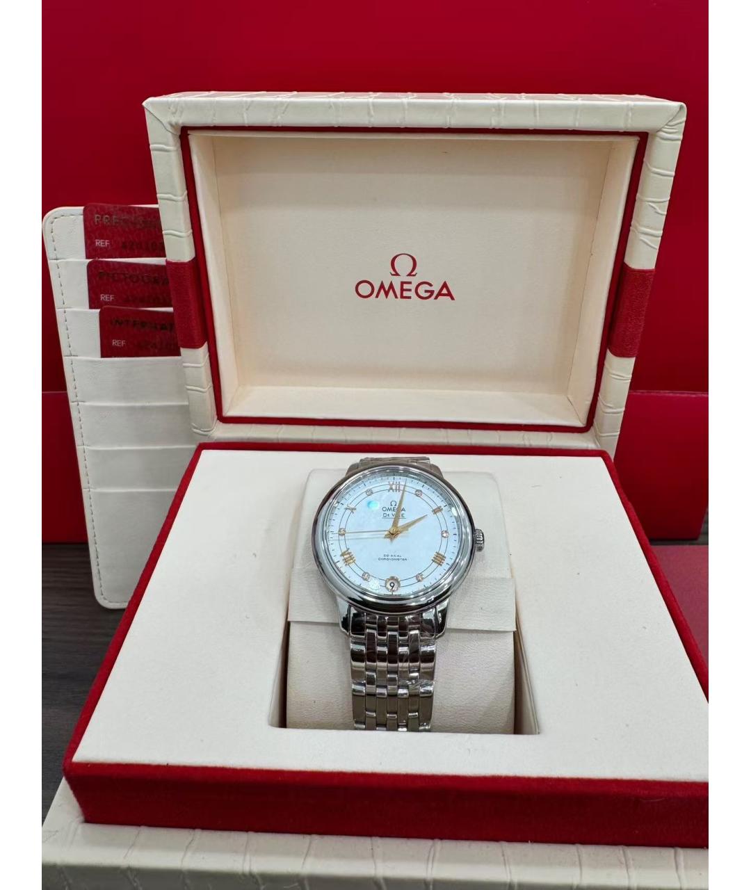 OMEGA Серебряные часы, фото 5