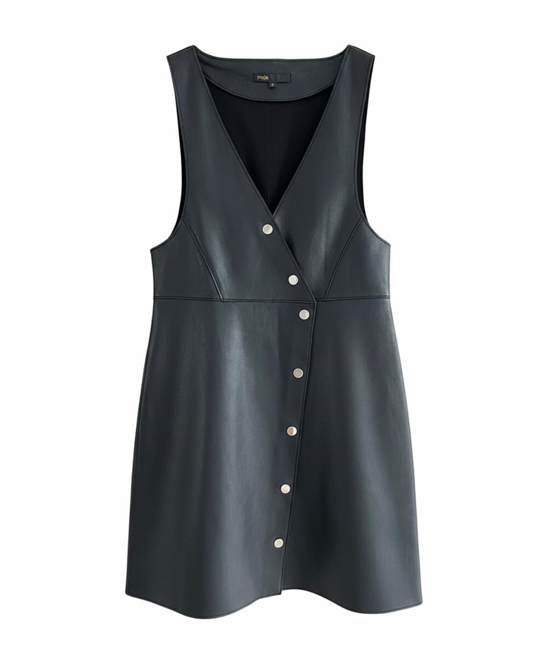 MAJE Черный кожаный комбинезон, фото 1