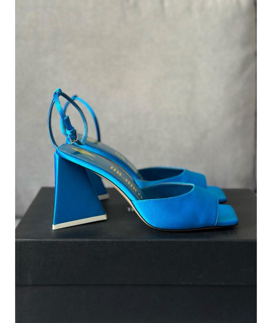 THE ATTICO Голубые босоножки, фото 3