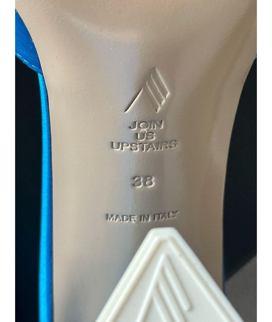 THE ATTICO Голубые босоножки, фото 7