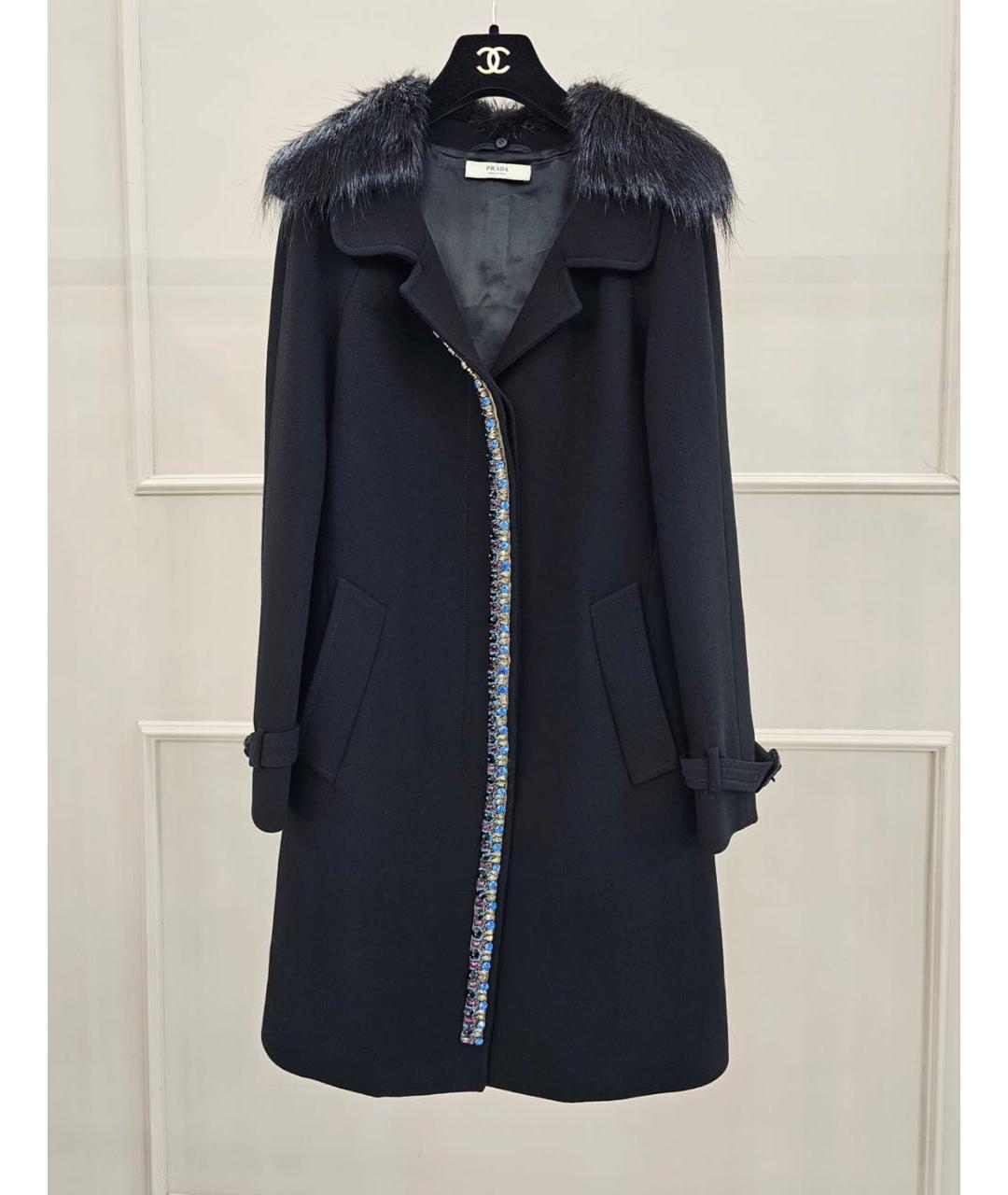 PRADA Черное пальто, фото 9