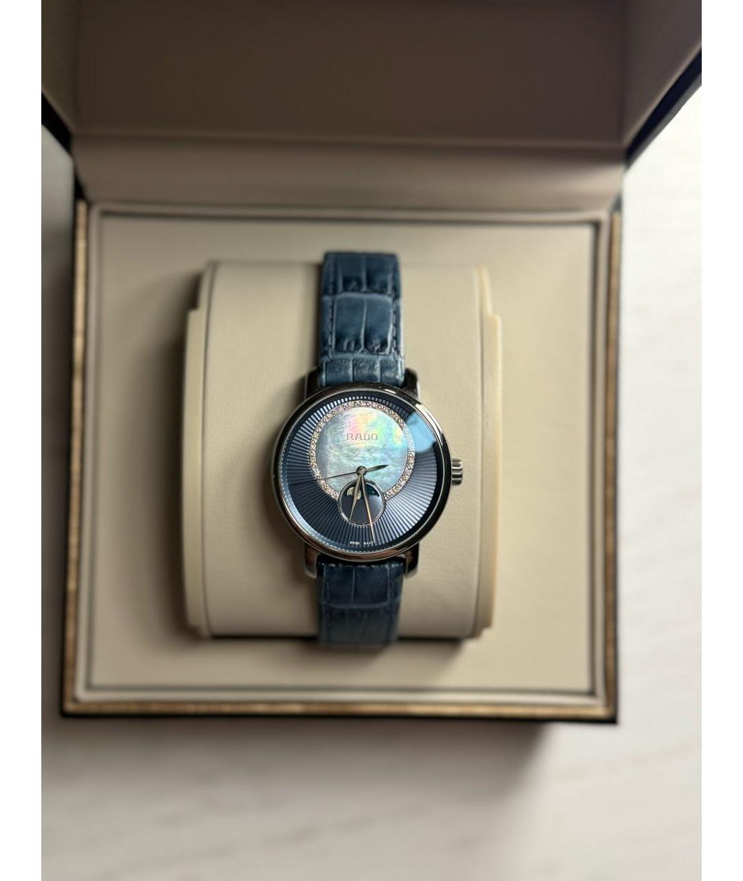 RADO Синие кожаные часы, фото 7